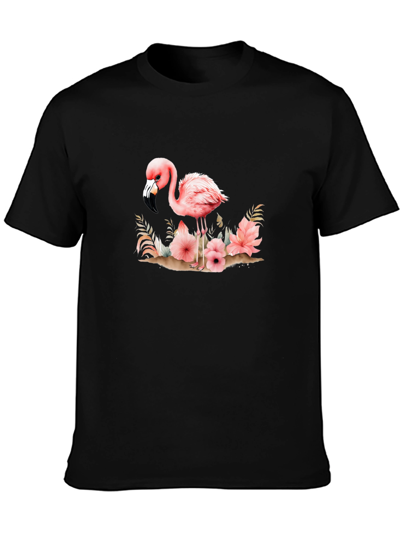 Flamingo Floral Graphic Tee - Unique & Stylish