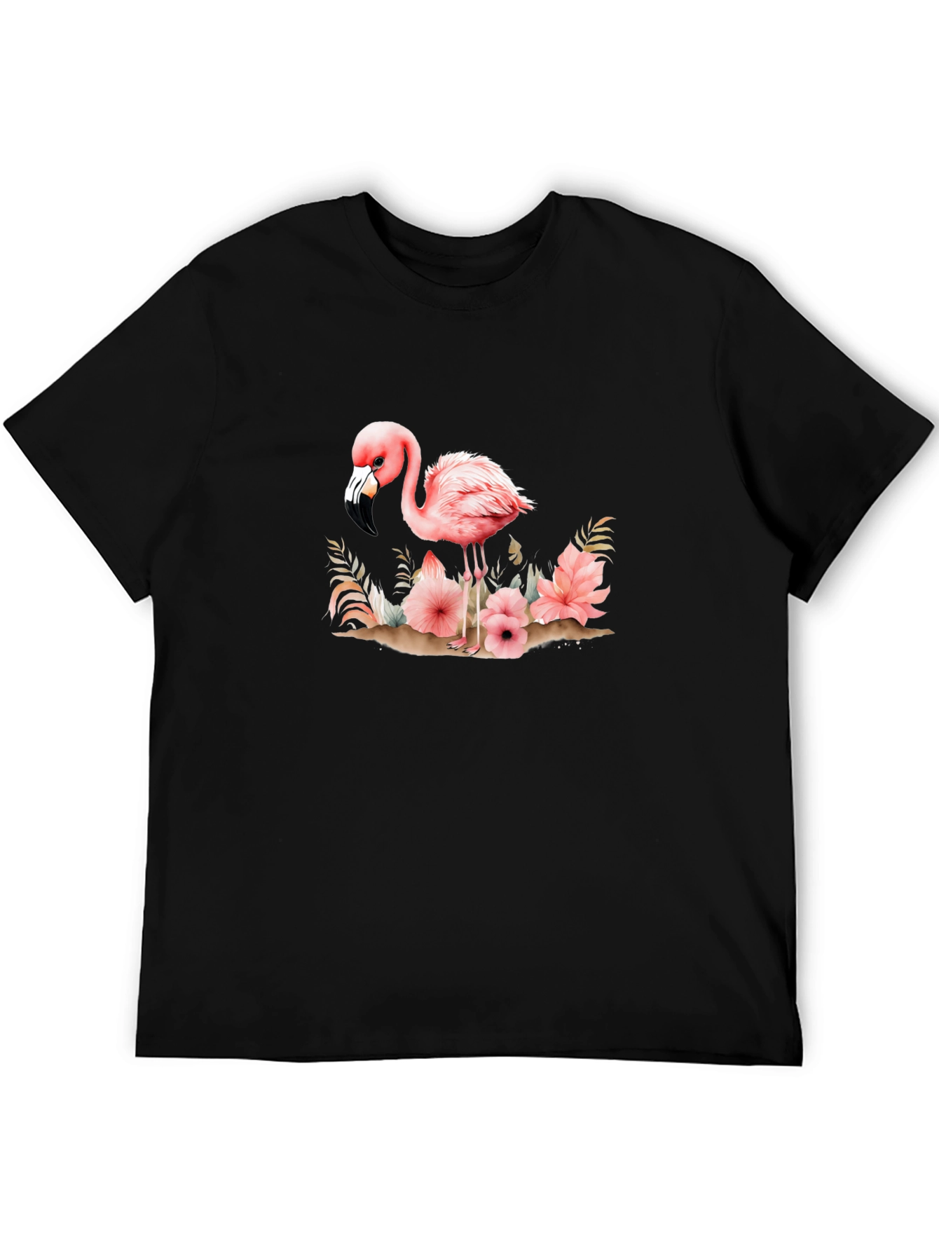 Flamingo Floral Graphic Tee - Unique & Stylish