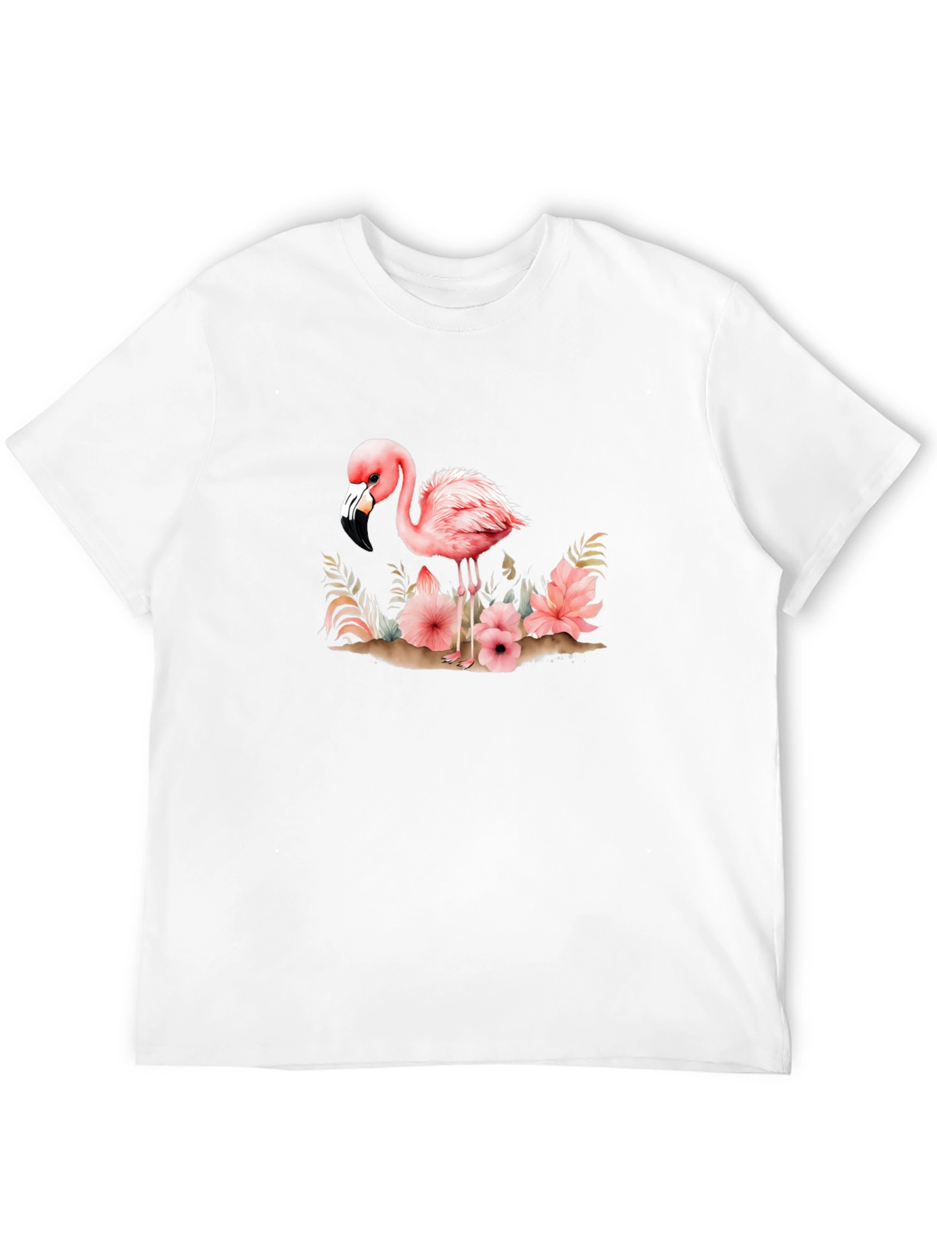 Flamingo Floral Graphic Tee - Unique & Stylish