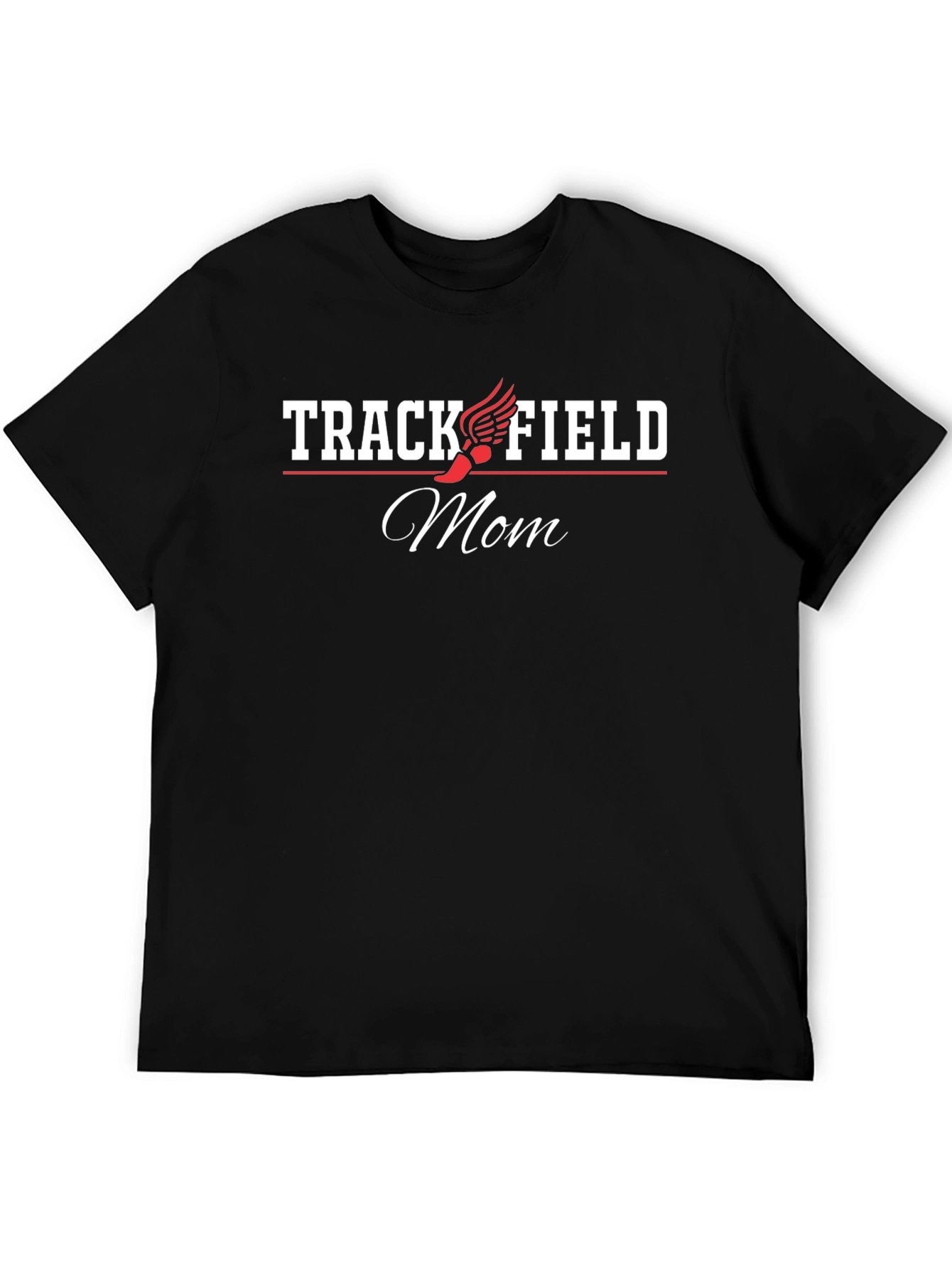 Track & Field Mom Black T-Shirt