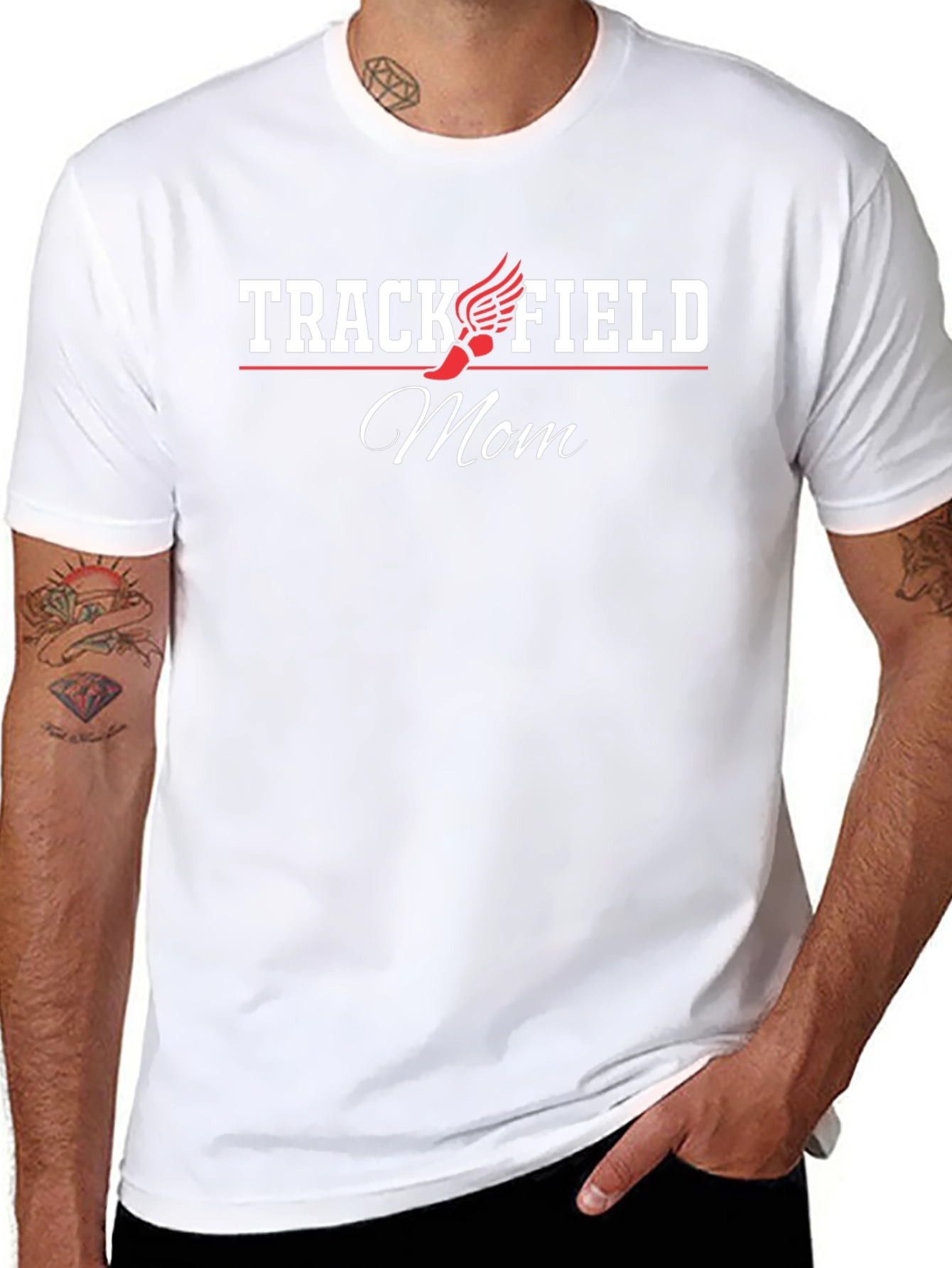 Track & Field Mom Black T-Shirt