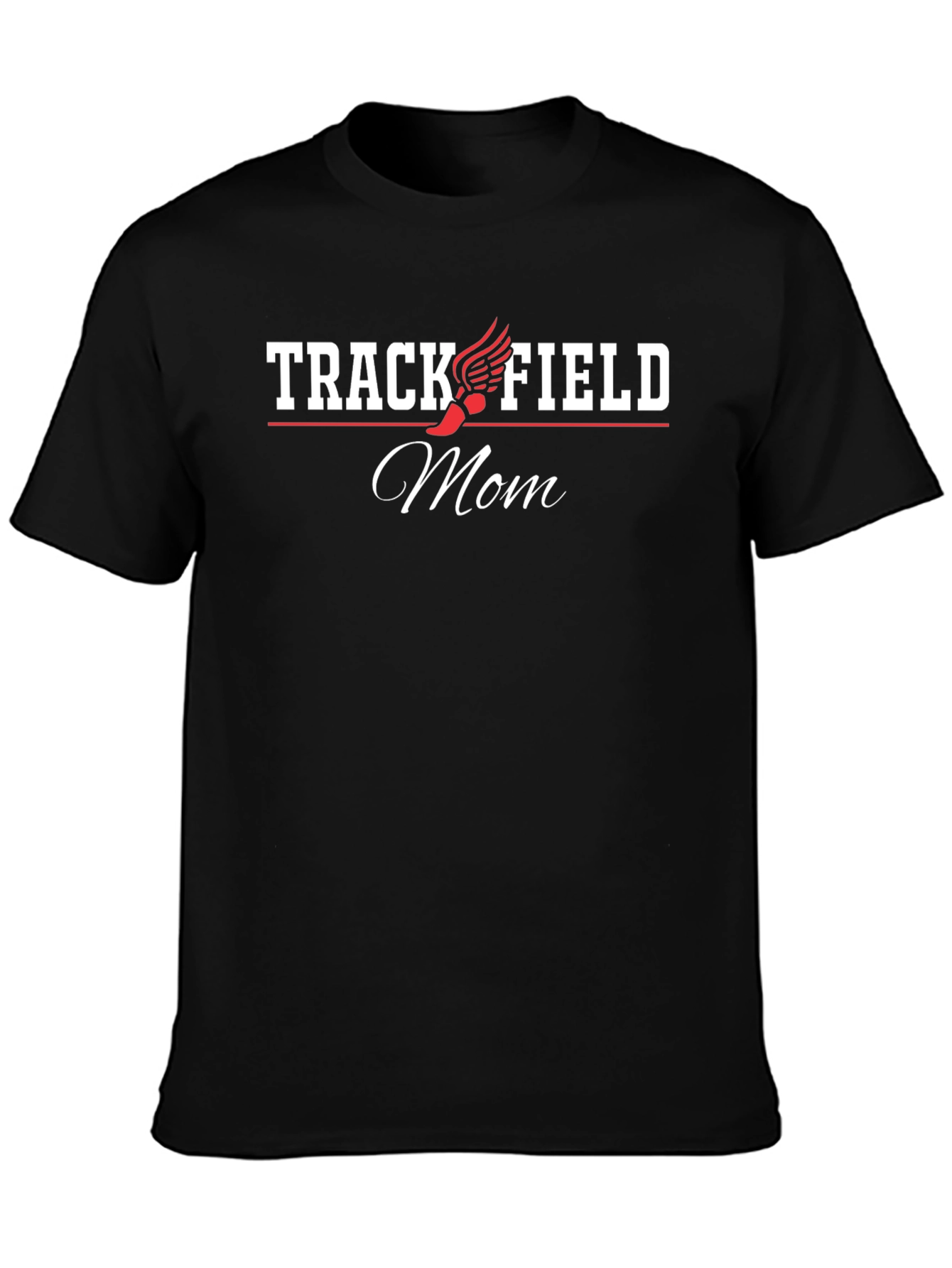 Track & Field Mom Black T-Shirt