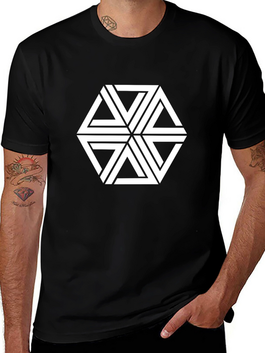 Geometric Illusion Graphic Tee
