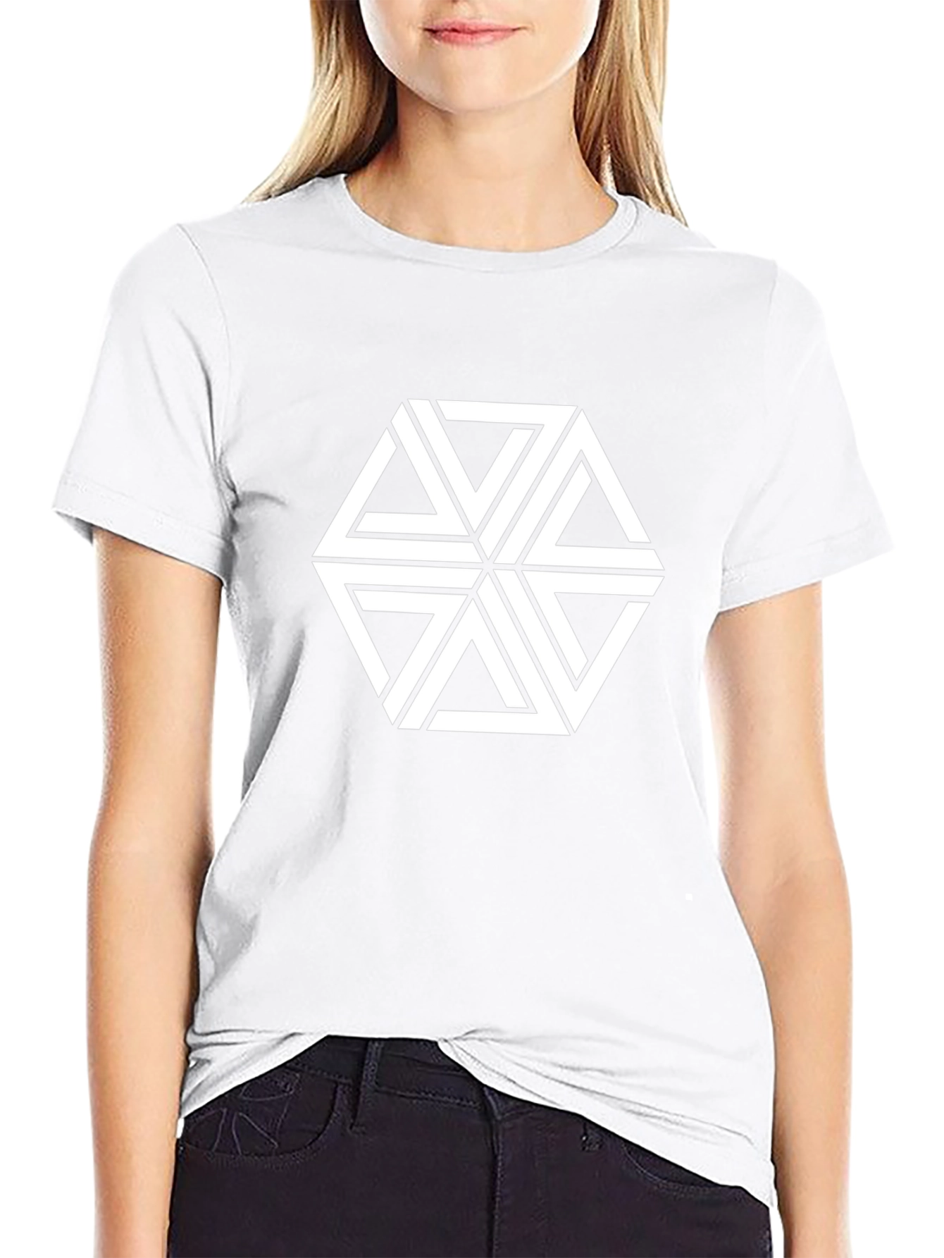 Geometric Illusion Graphic Tee
