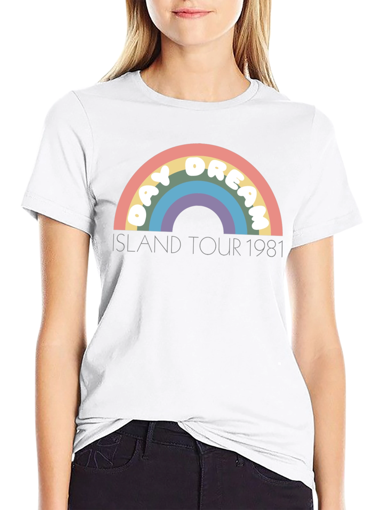Day Dream Island Tour 1981 Black T-Shirt