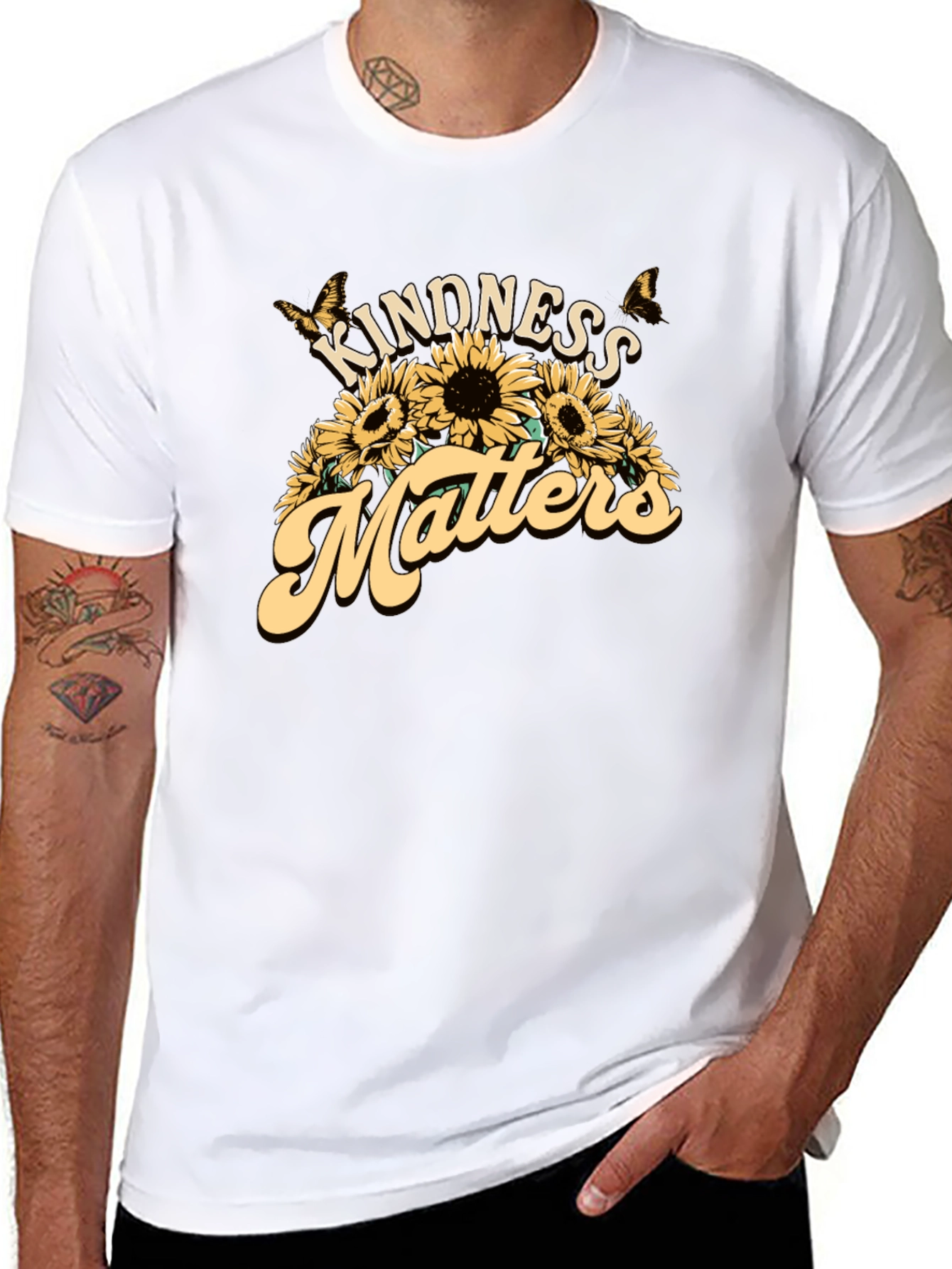 Kindness Matters Sunflower Graphic Tee
