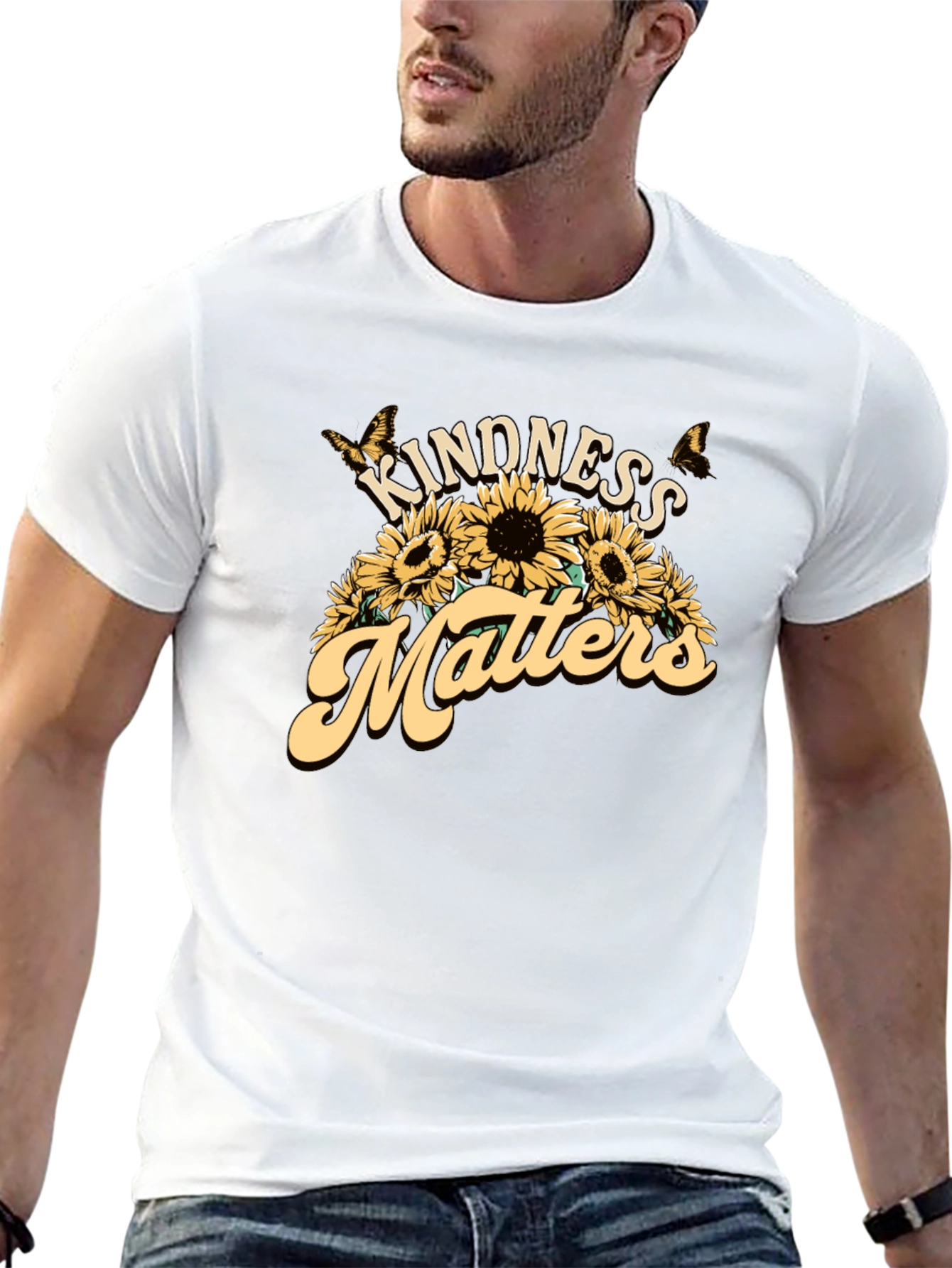 Kindness Matters Sunflower Graphic Tee