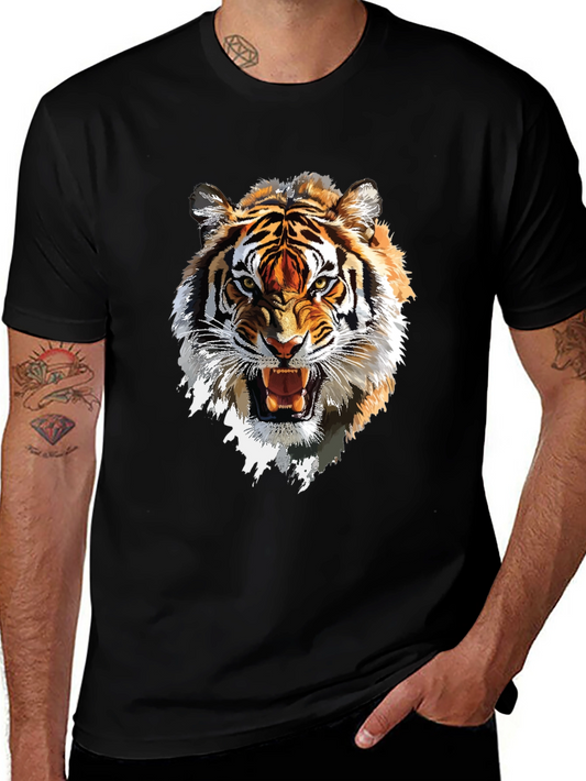 Tiger Graphic Tee - Bold Animal Print T-Shirt