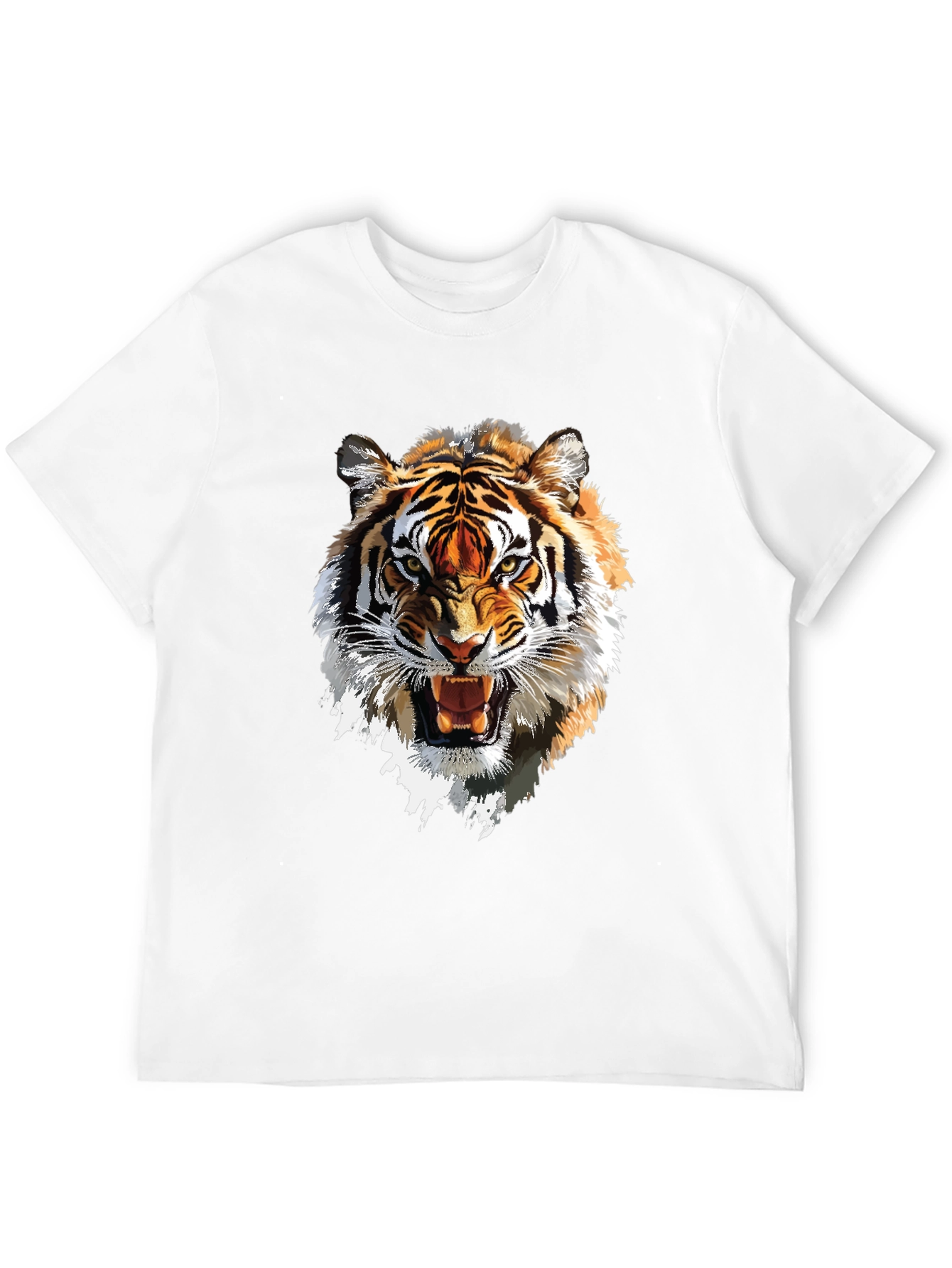 Tiger Graphic Tee - Bold Animal Print T-Shirt
