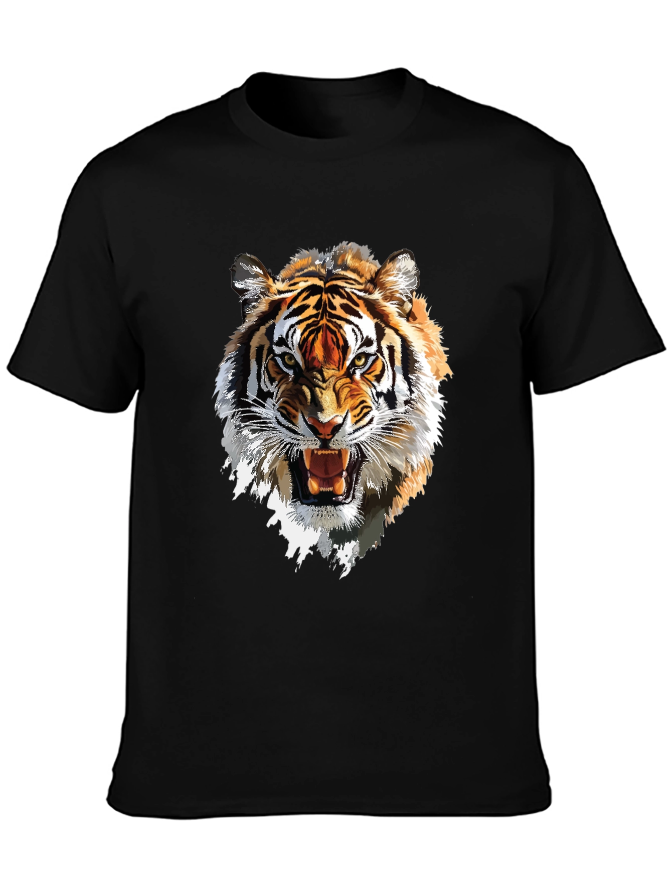 Tiger Graphic Tee - Bold Animal Print T-Shirt