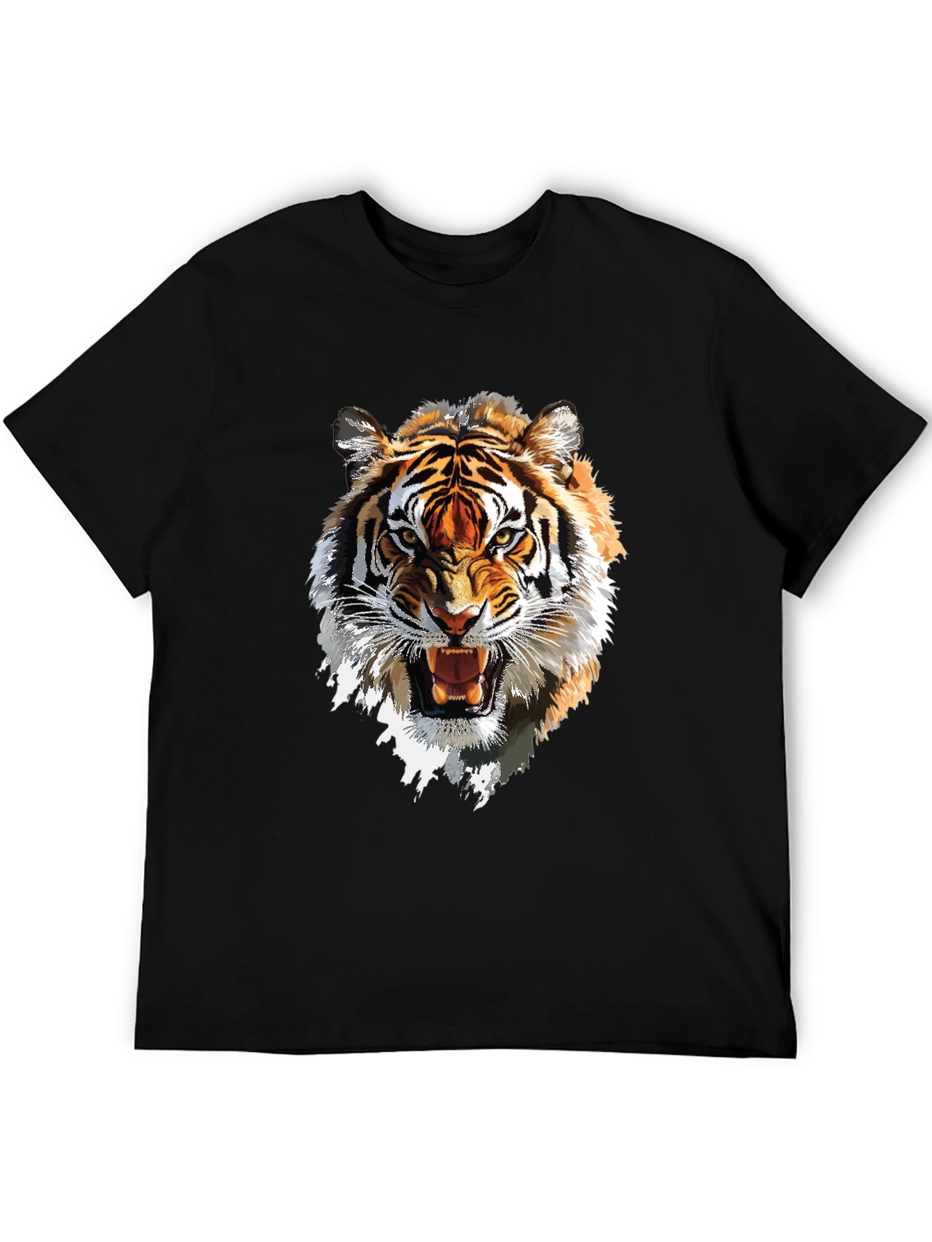 Tiger Graphic Tee - Bold Animal Print T-Shirt