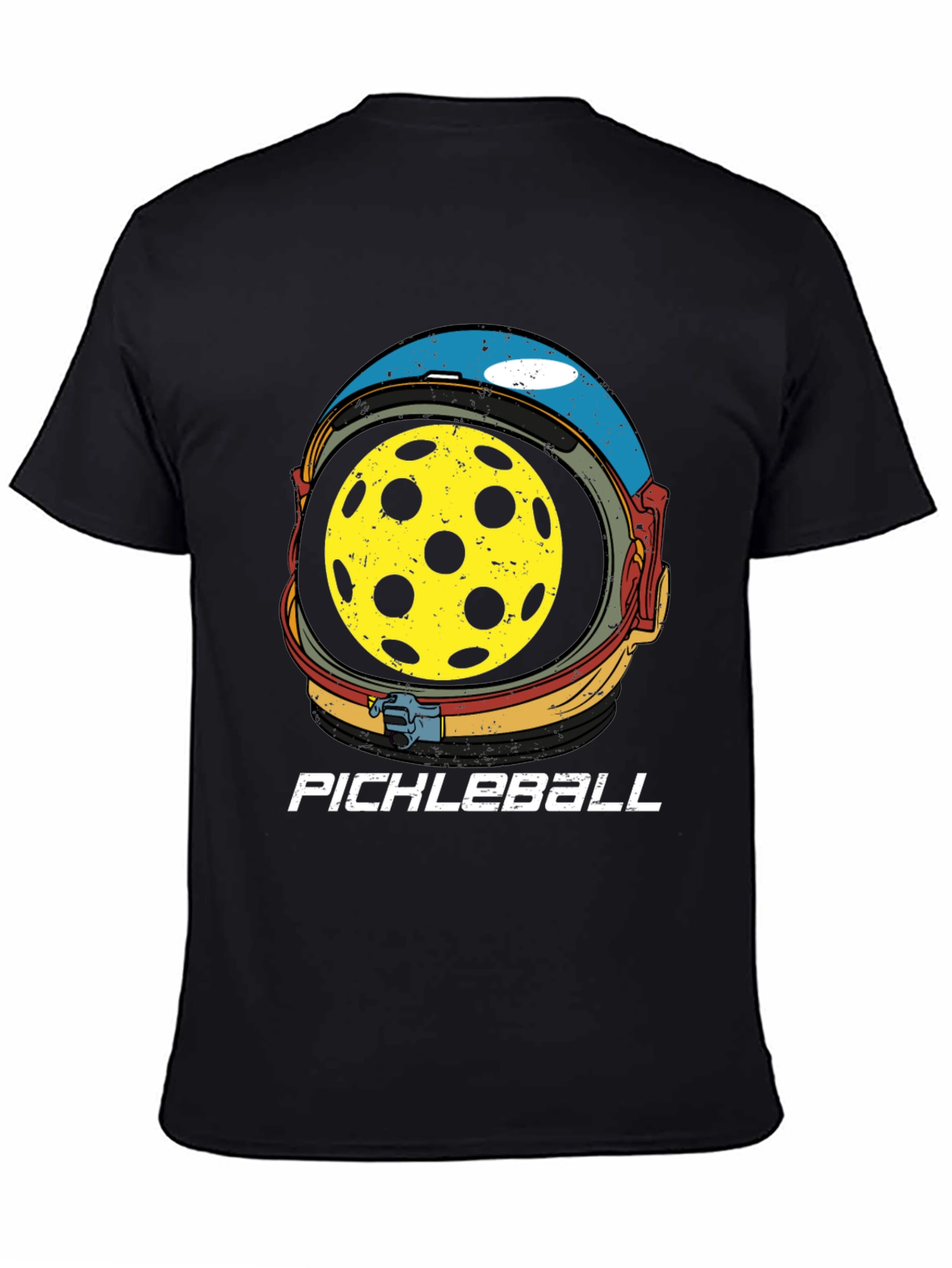 Pickleball Astronaut Helmet Graphic Tee - Unisex