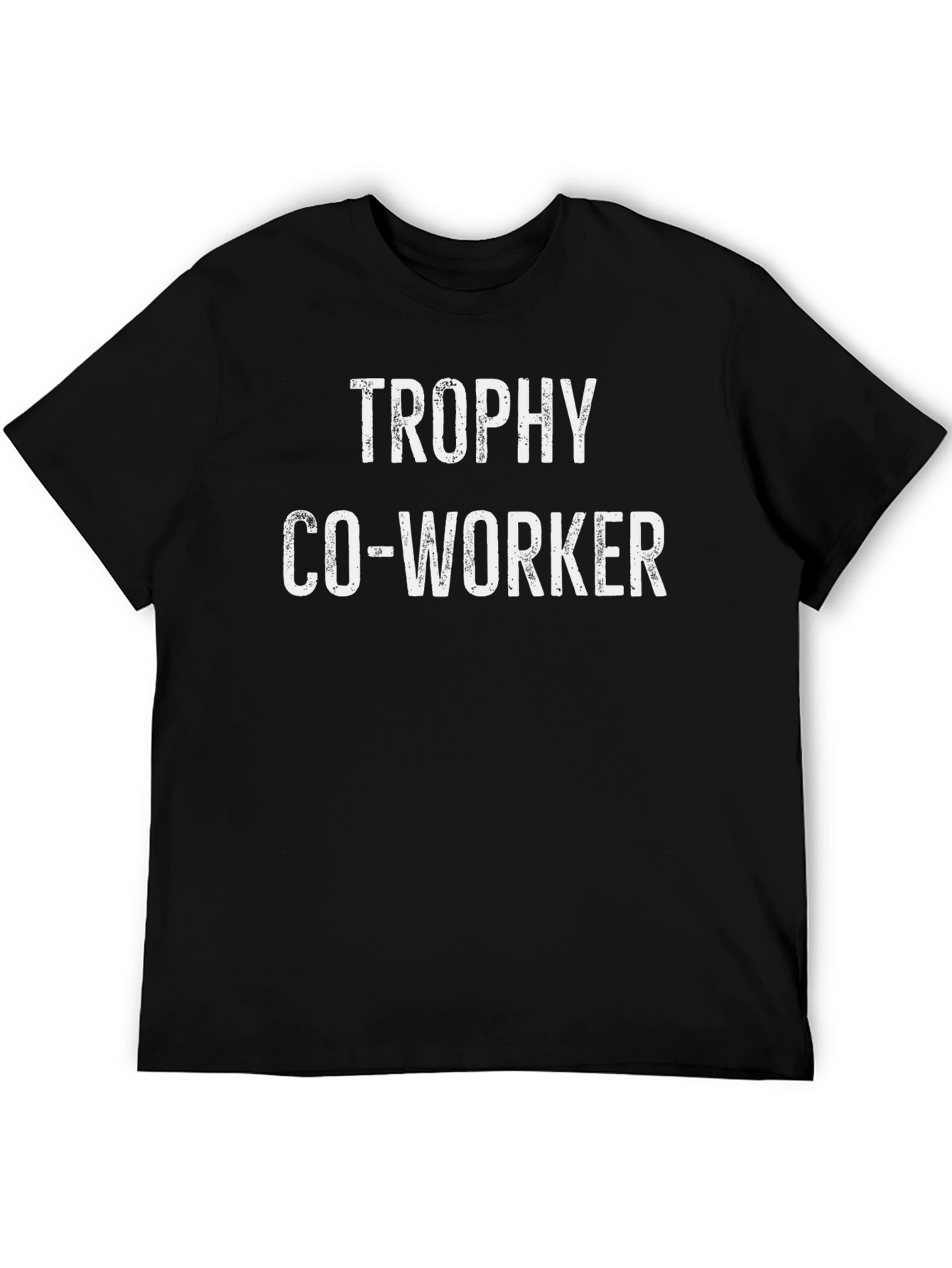 Trophy Co-Worker Black Cotton Graphic T-Shirt