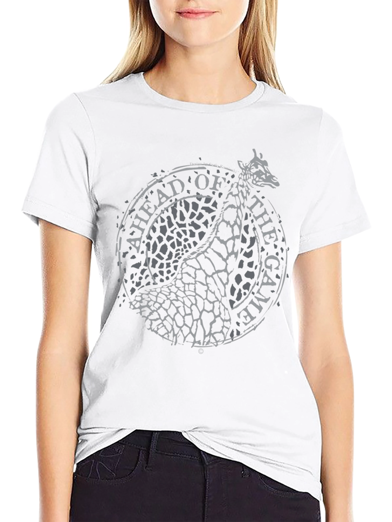 Ahead of the Game Giraffe Graphic T-Shirt