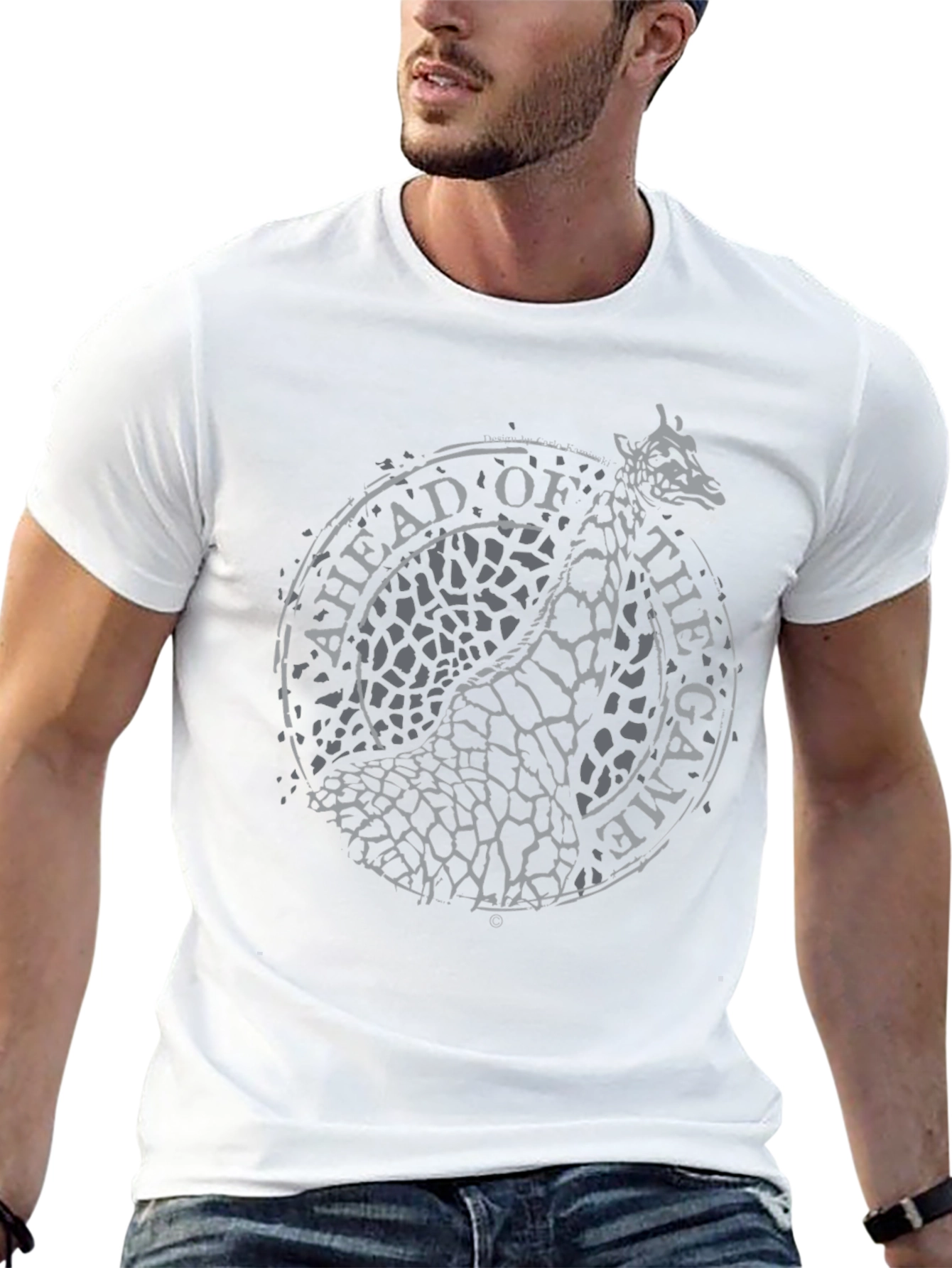 Ahead of the Game Giraffe Graphic T-Shirt