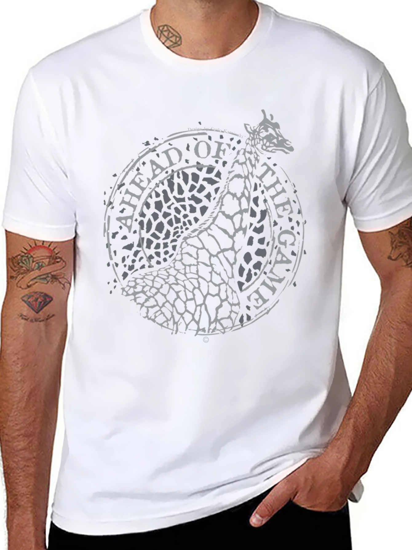 Ahead of the Game Giraffe Graphic T-Shirt