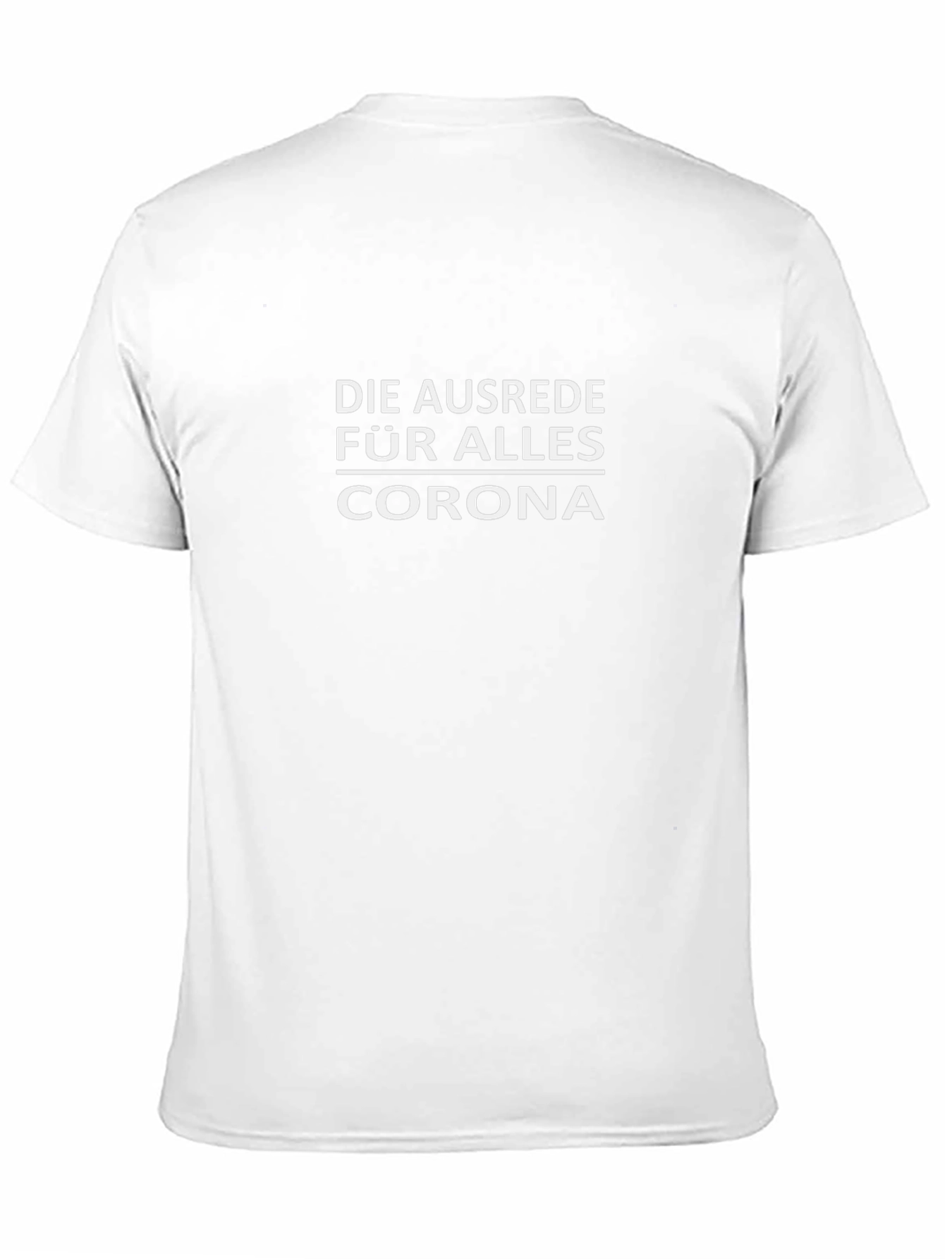 Corona Excuse Black T-Shirt