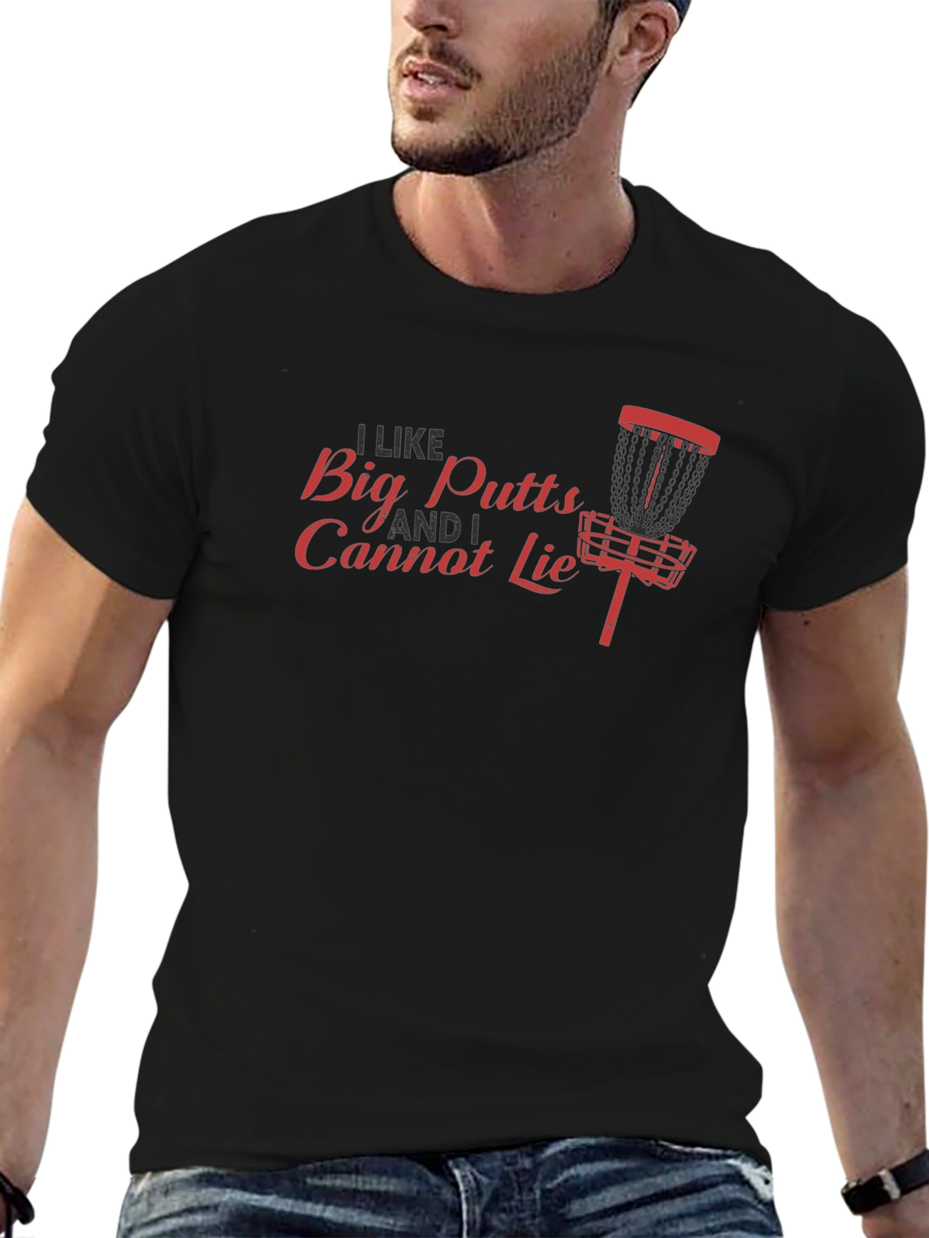 I Like Big Putts Disc Golf Graphic T-Shirt