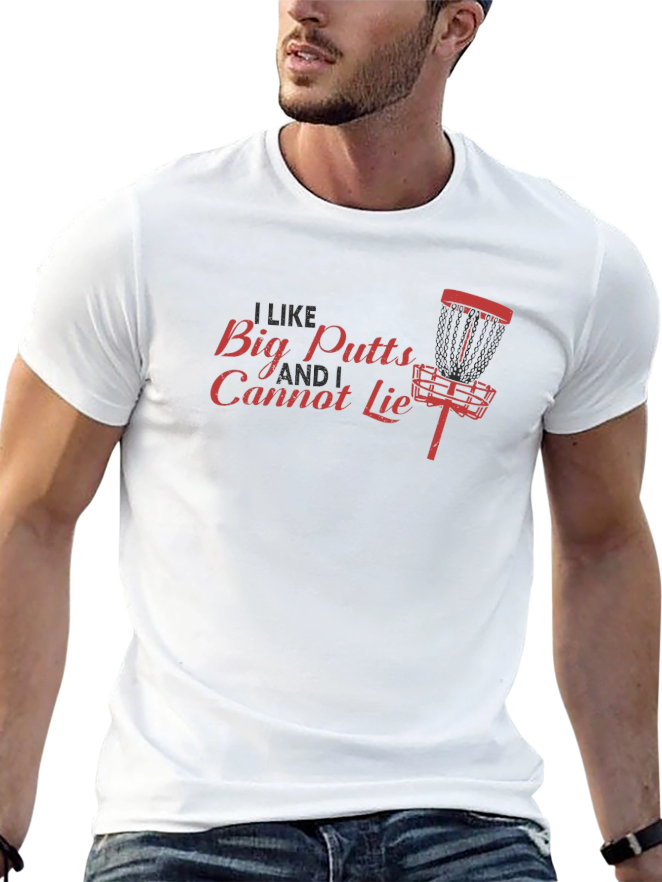 I Like Big Putts Disc Golf Graphic T-Shirt