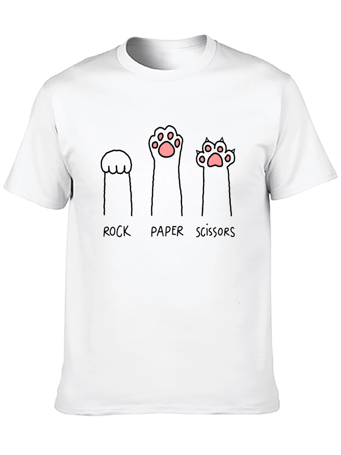 Rock Paper Scissors Cat Paw T-Shirt