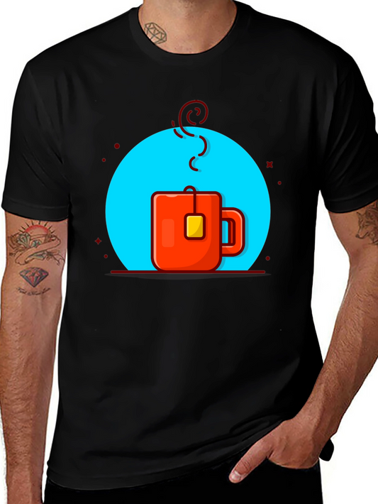 Trendy Tea Cup Graphic T-Shirt
