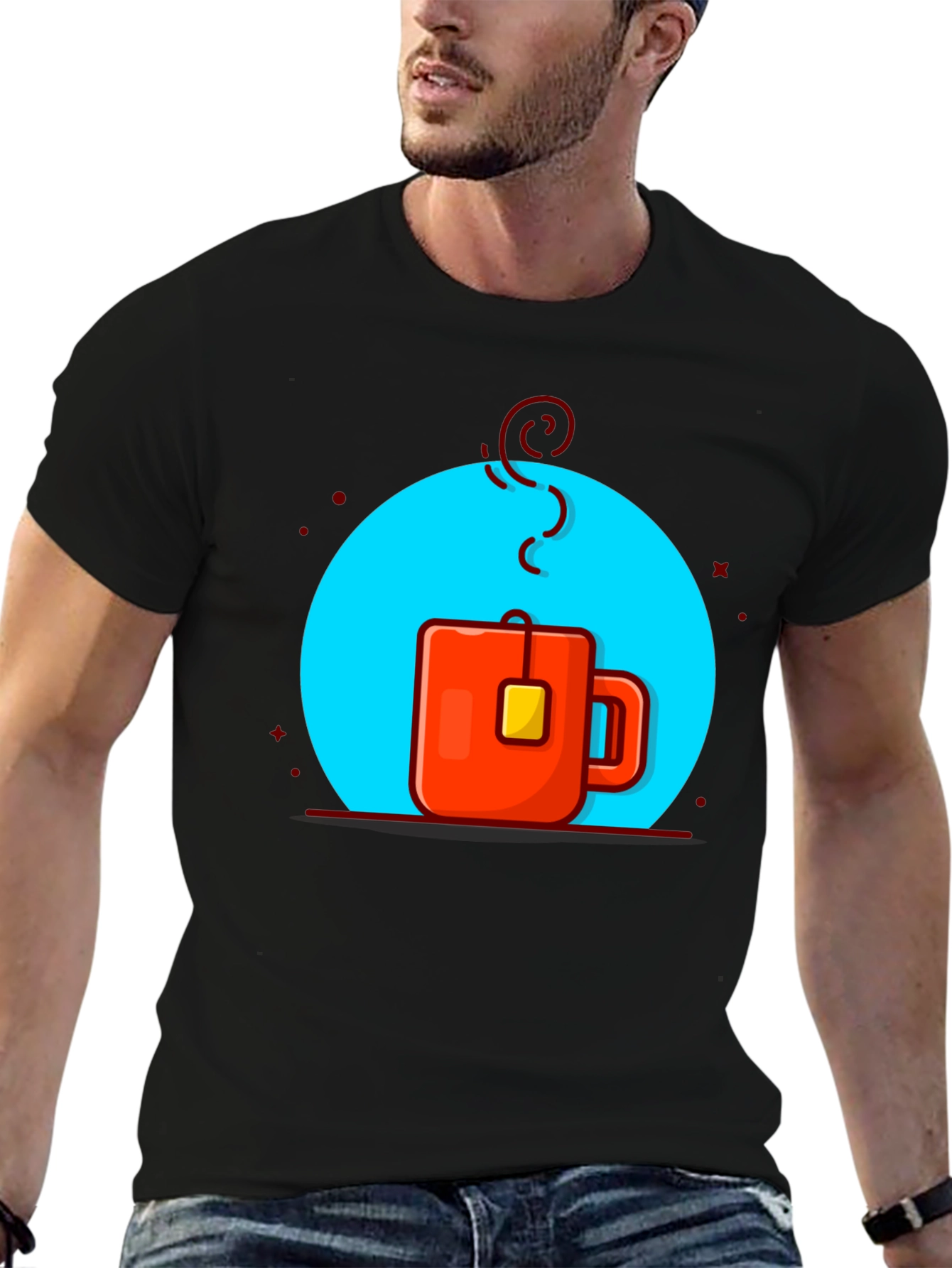 Trendy Tea Cup Graphic T-Shirt