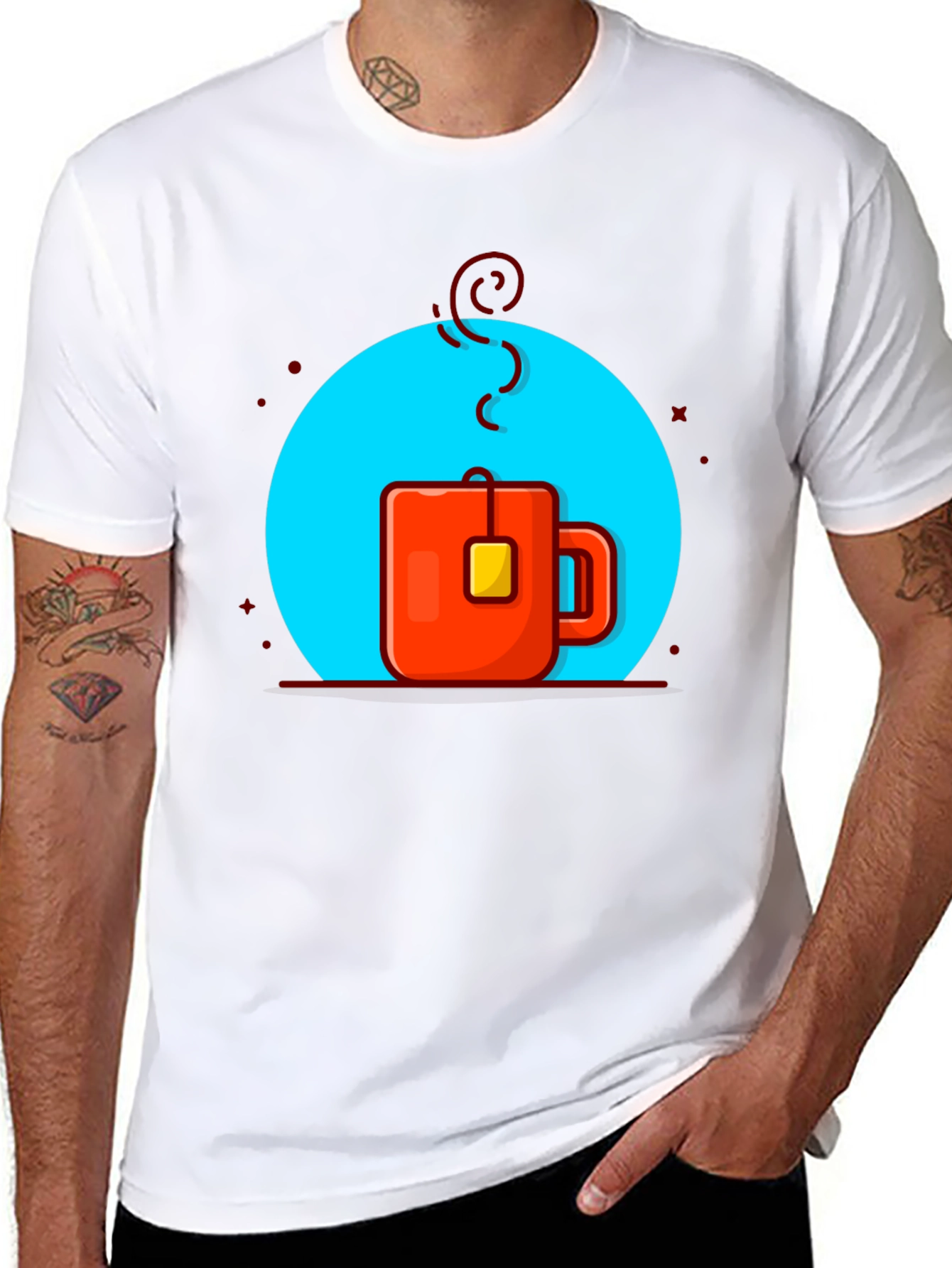 Trendy Tea Cup Graphic T-Shirt
