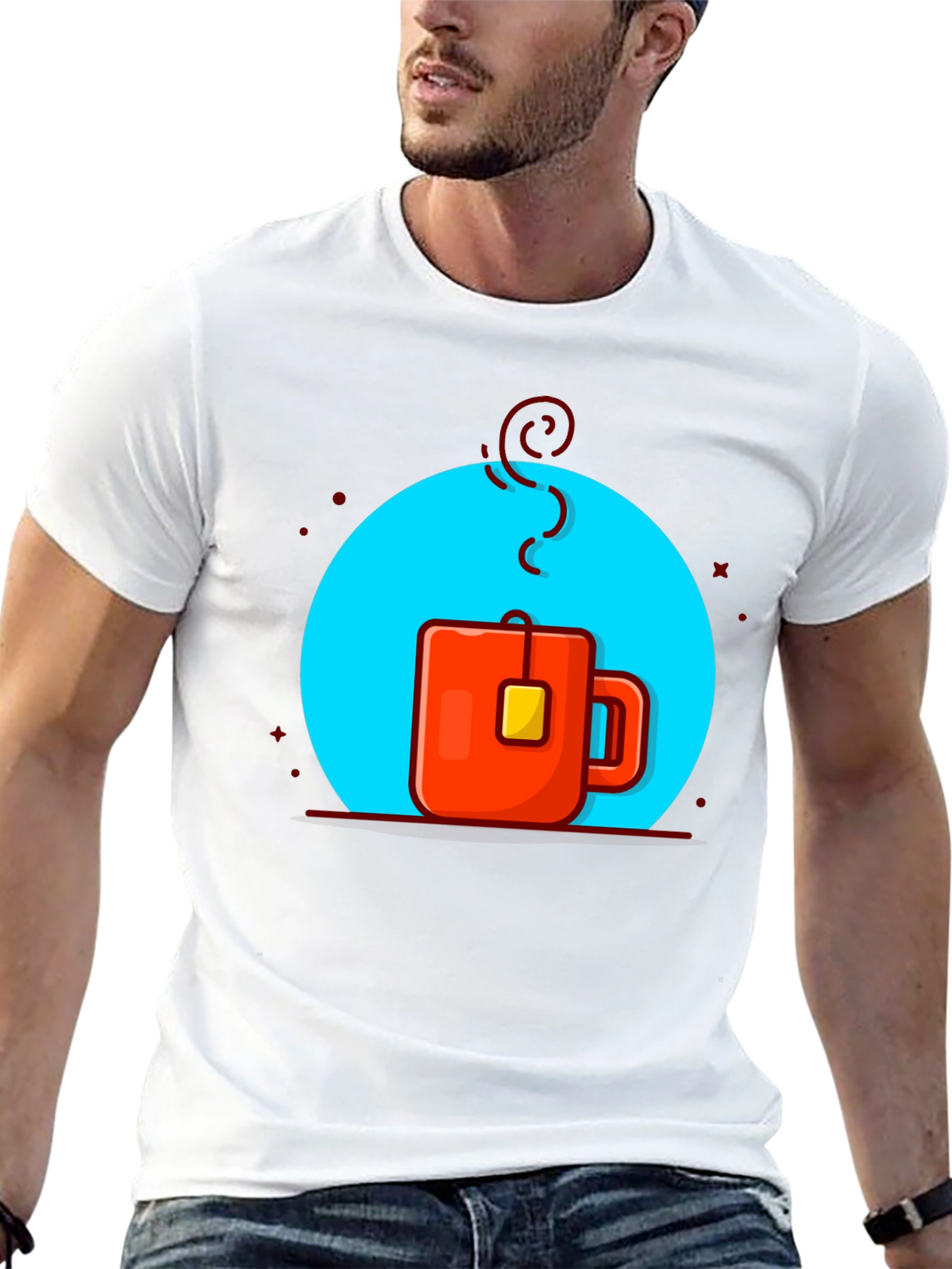 Trendy Tea Cup Graphic T-Shirt