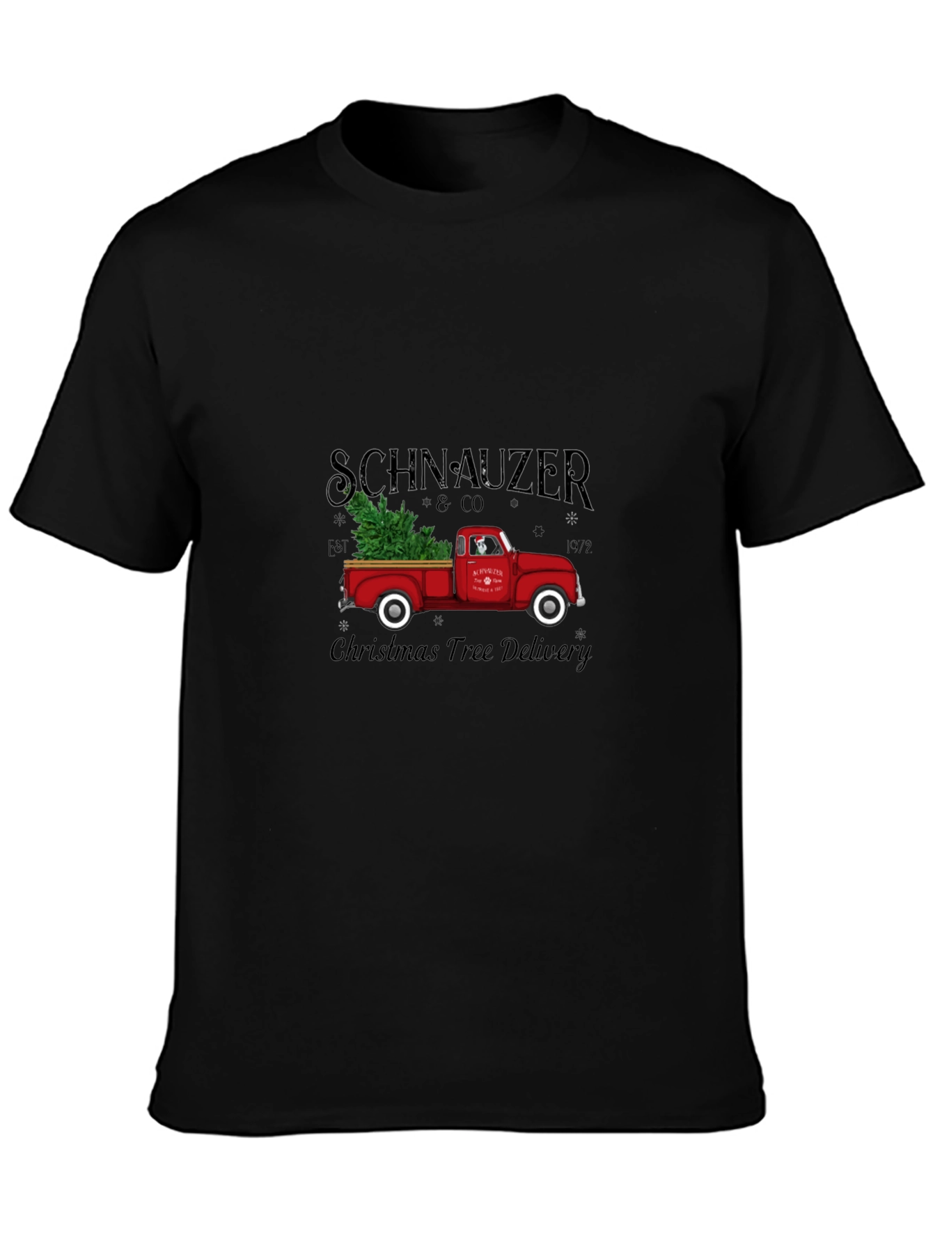 Schnauzer Christmas Tree Delivery T-Shirt