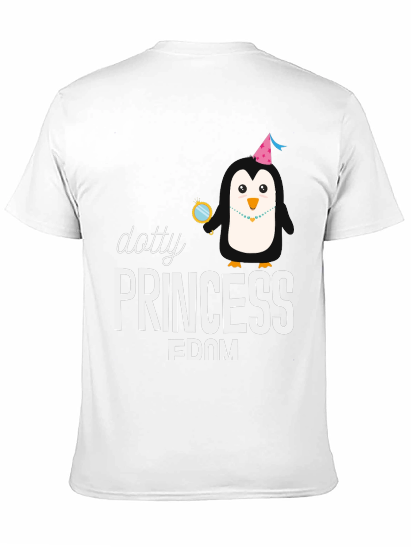 Dotty Princess Penguin T-Shirt - Black