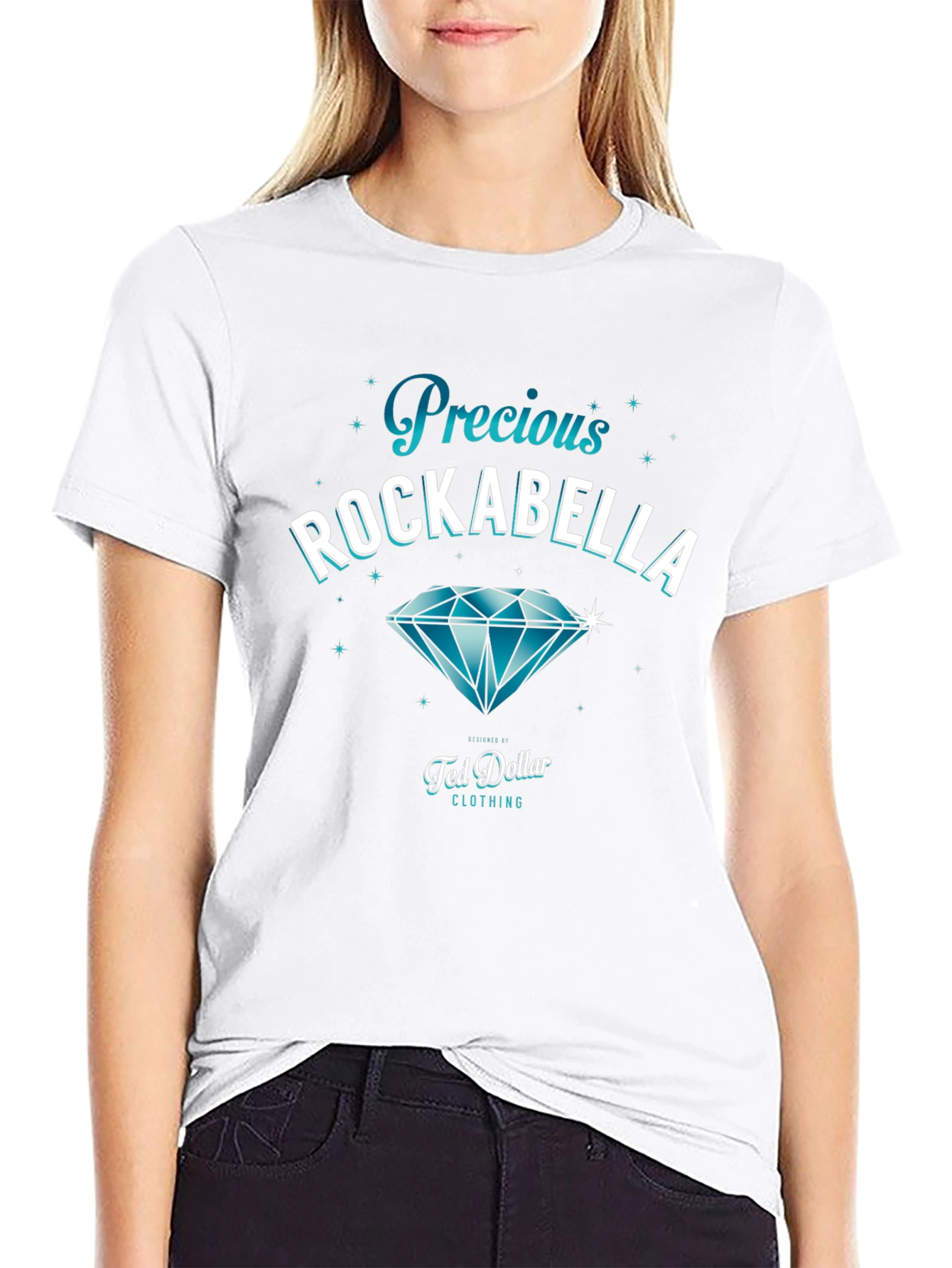 Precious Rockabella Graphic Tee - Ted Dollar Clothing