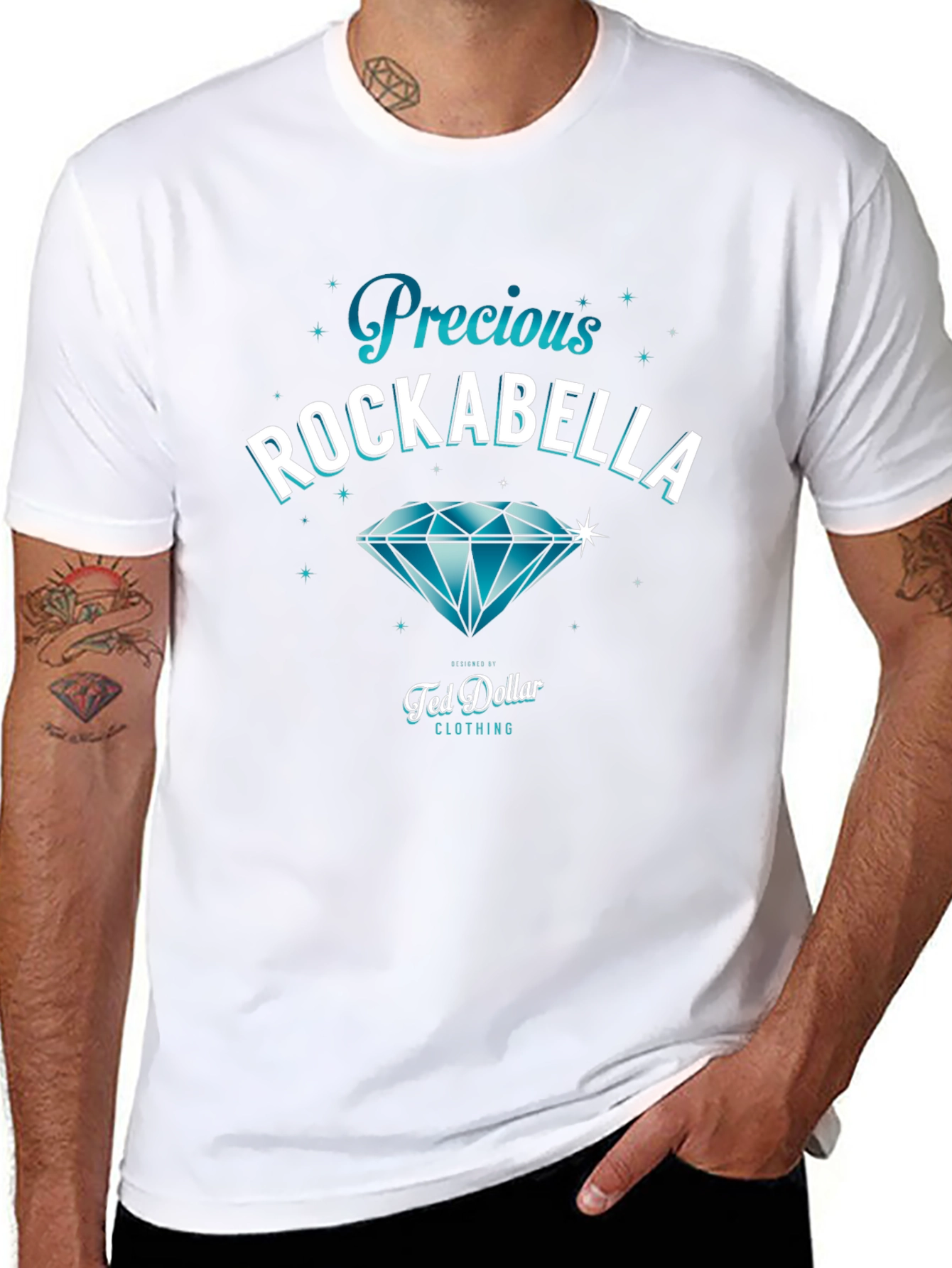 Precious Rockabella Graphic Tee - Ted Dollar Clothing