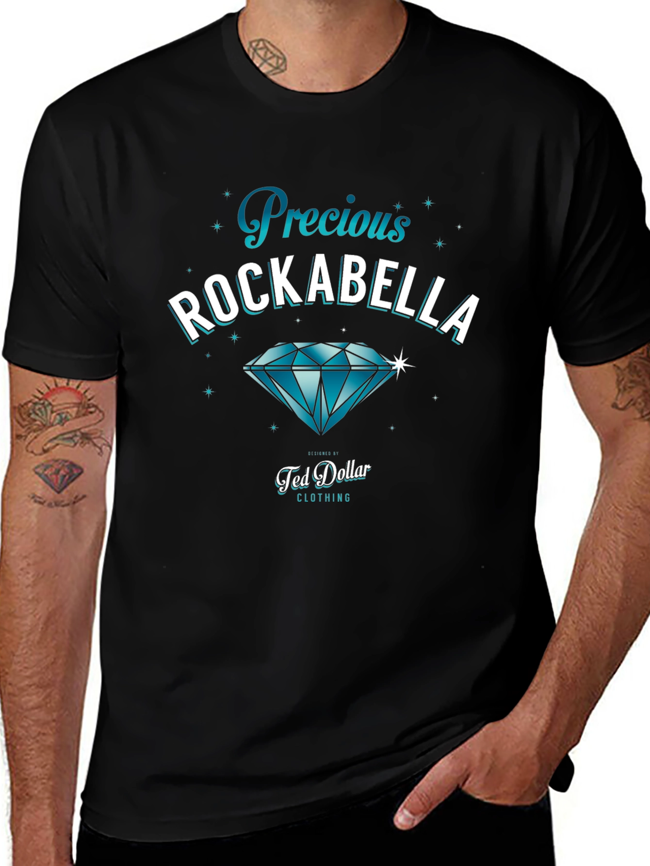 Precious Rockabella Graphic Tee - Ted Dollar Clothing