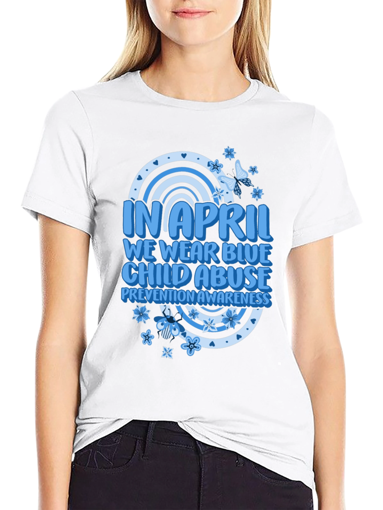 Blue Child Abuse Awareness T-Shirt