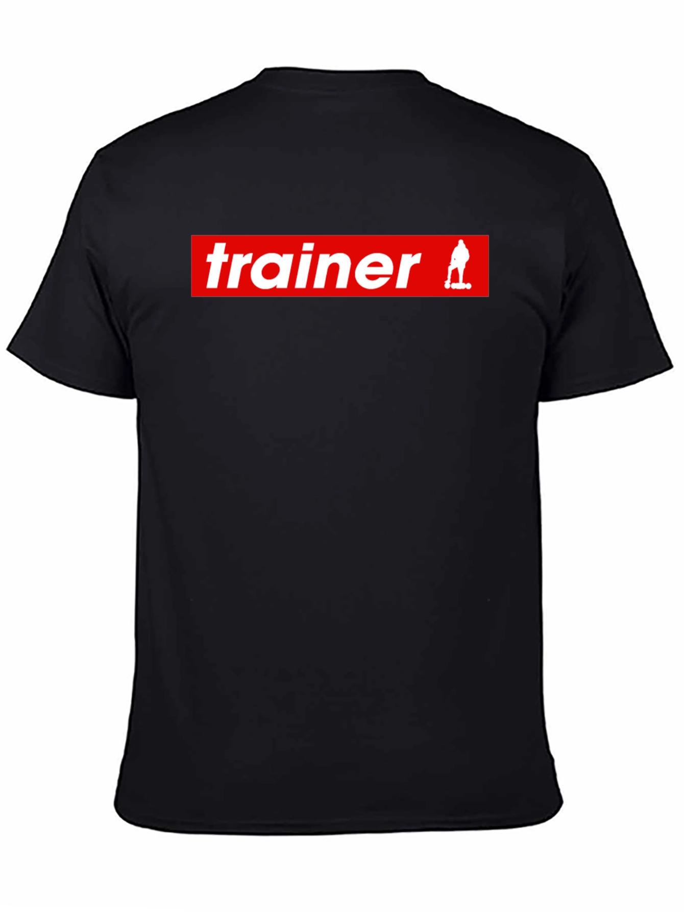 Trainer Graphic Tee - Black Cotton T-Shirt