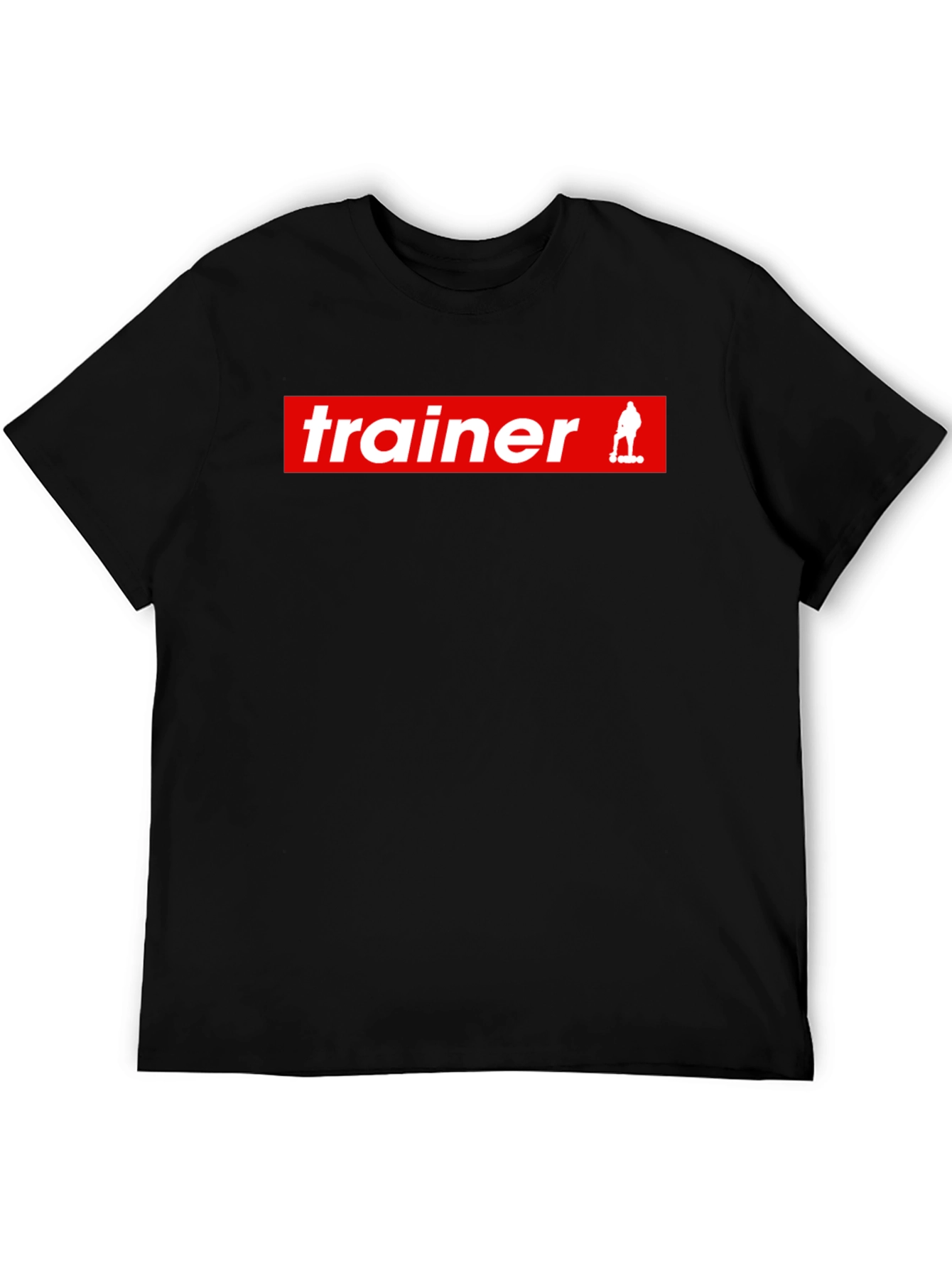 Trainer Graphic Tee - Black Cotton T-Shirt