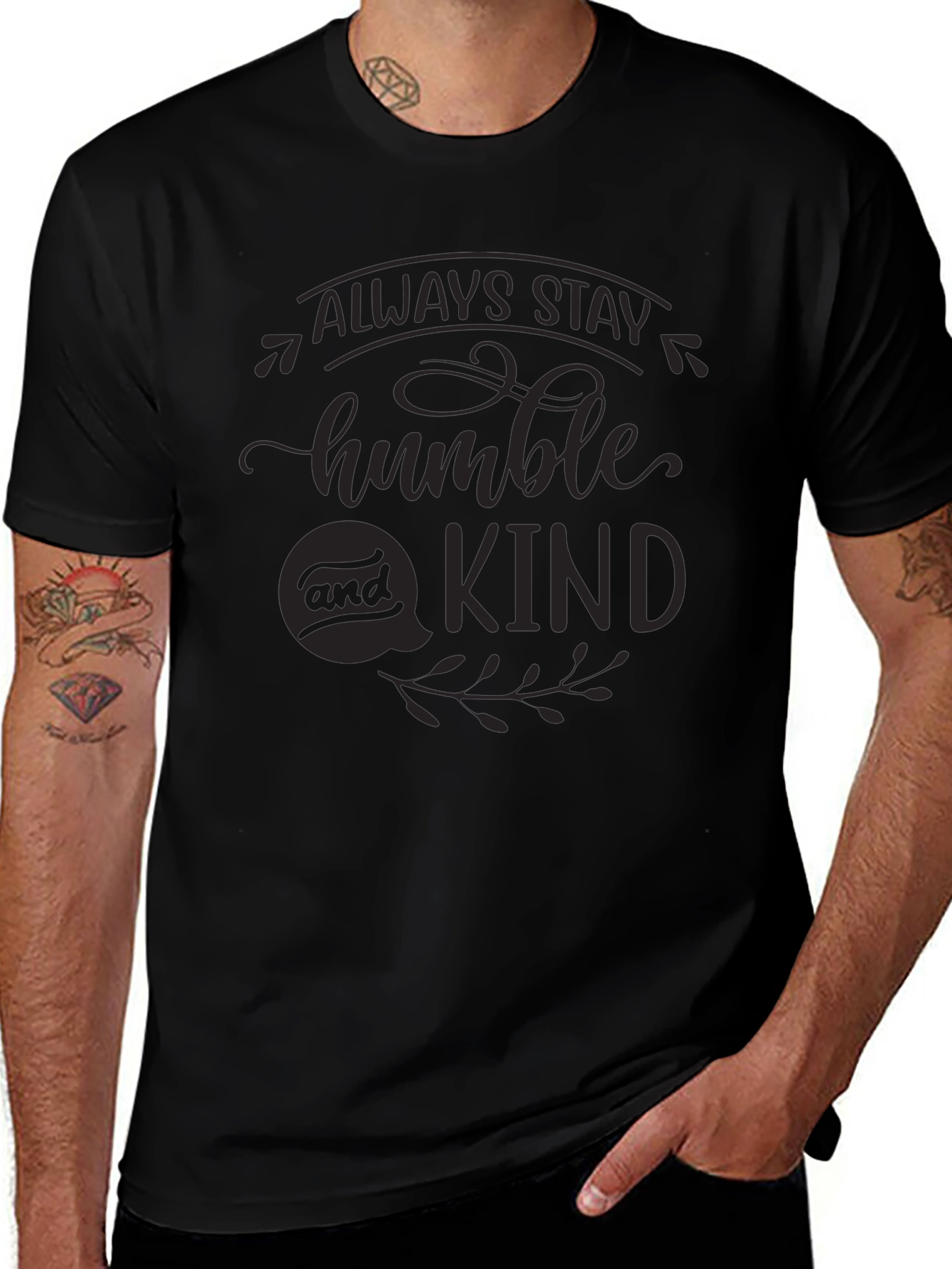 Always Stay Humble & Kind Black T-Shirt