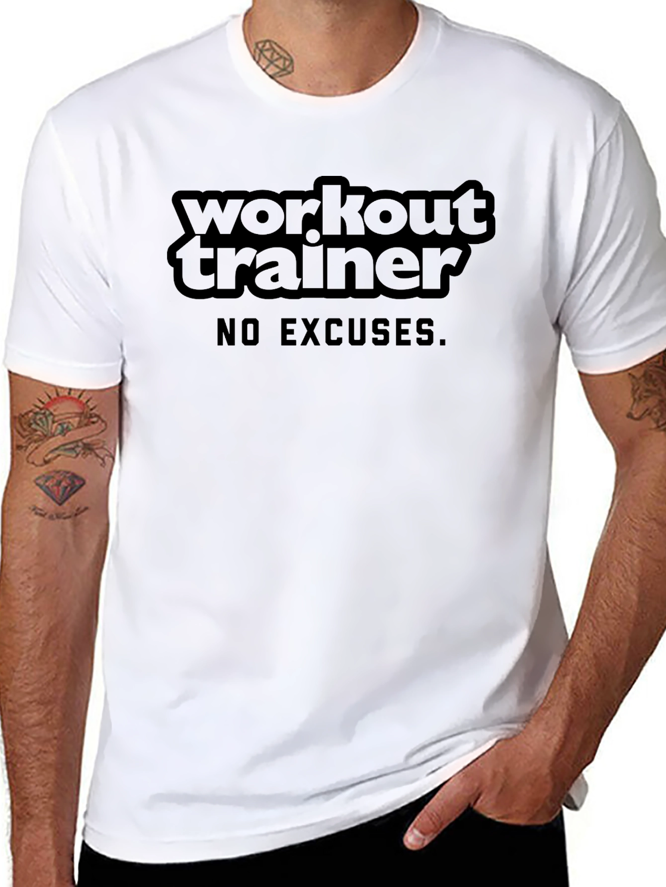 Workout Trainer T-Shirt - No Excuses