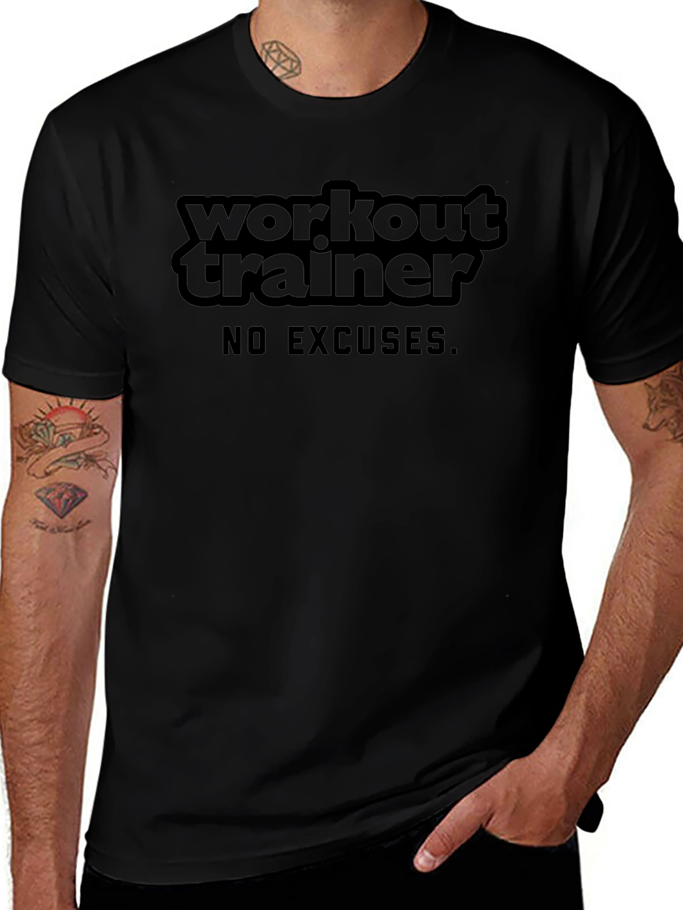 Workout Trainer T-Shirt - No Excuses