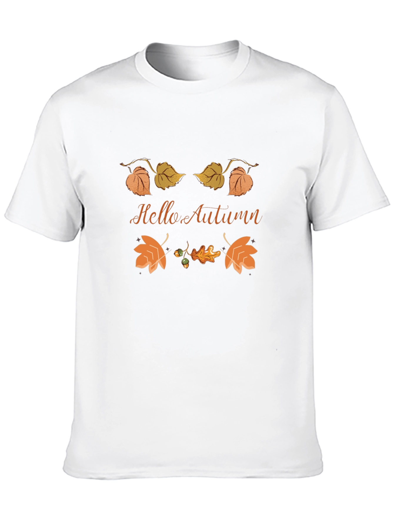 Hello Autumn Graphic Tee - Fall Season T-Shirt