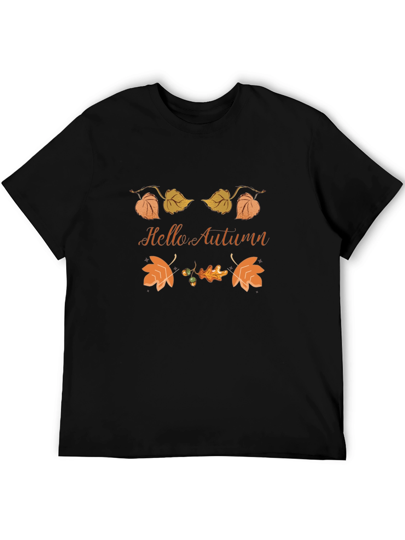 Hello Autumn Graphic Tee - Fall Season T-Shirt