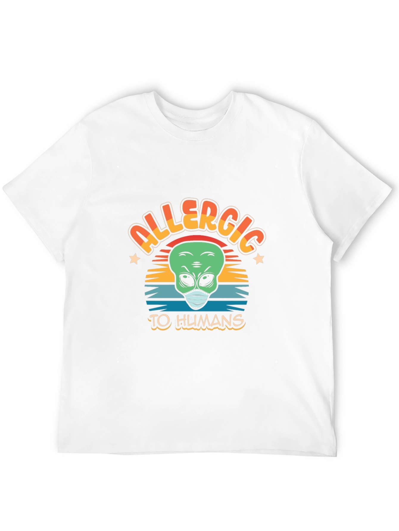 Allergic to Humans Alien Graphic Tee
