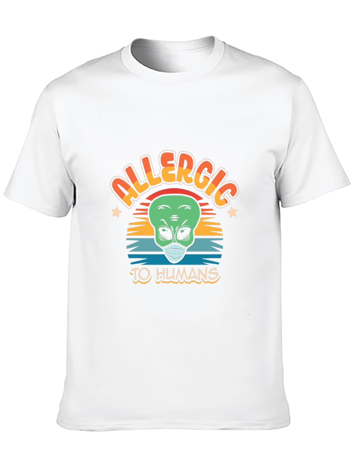Allergic to Humans Alien Graphic Tee