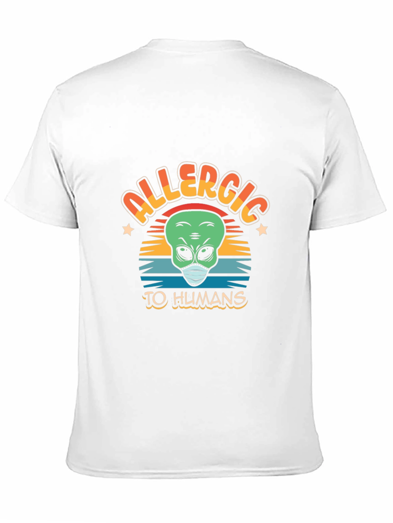 Allergic to Humans Alien Graphic Tee
