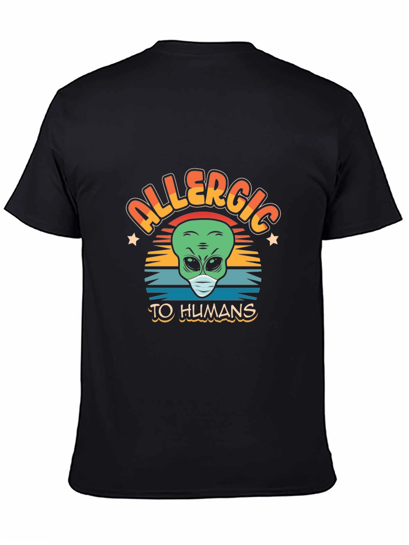 Allergic to Humans Alien Graphic Tee