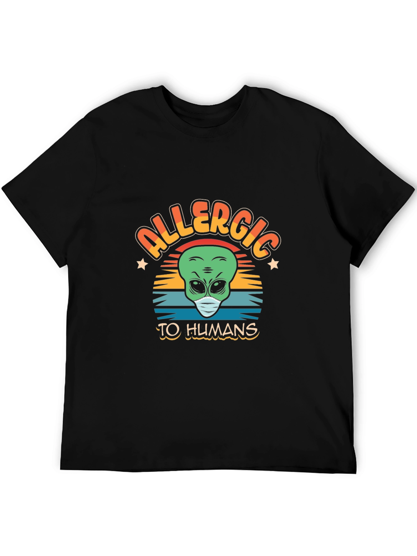 Allergic to Humans Alien Graphic Tee