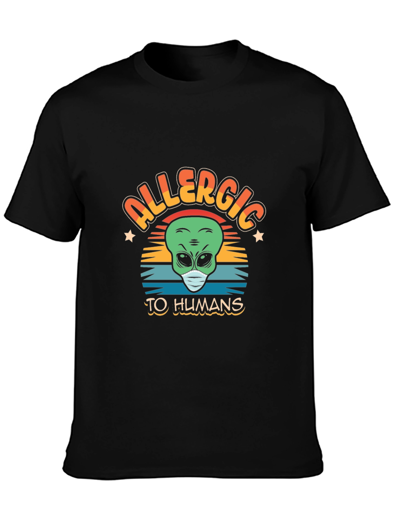 Allergic to Humans Alien Graphic Tee