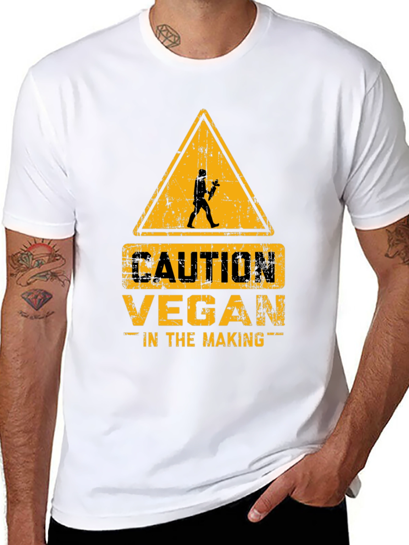 Caution Vegan in the Making - Funny T-Shirt