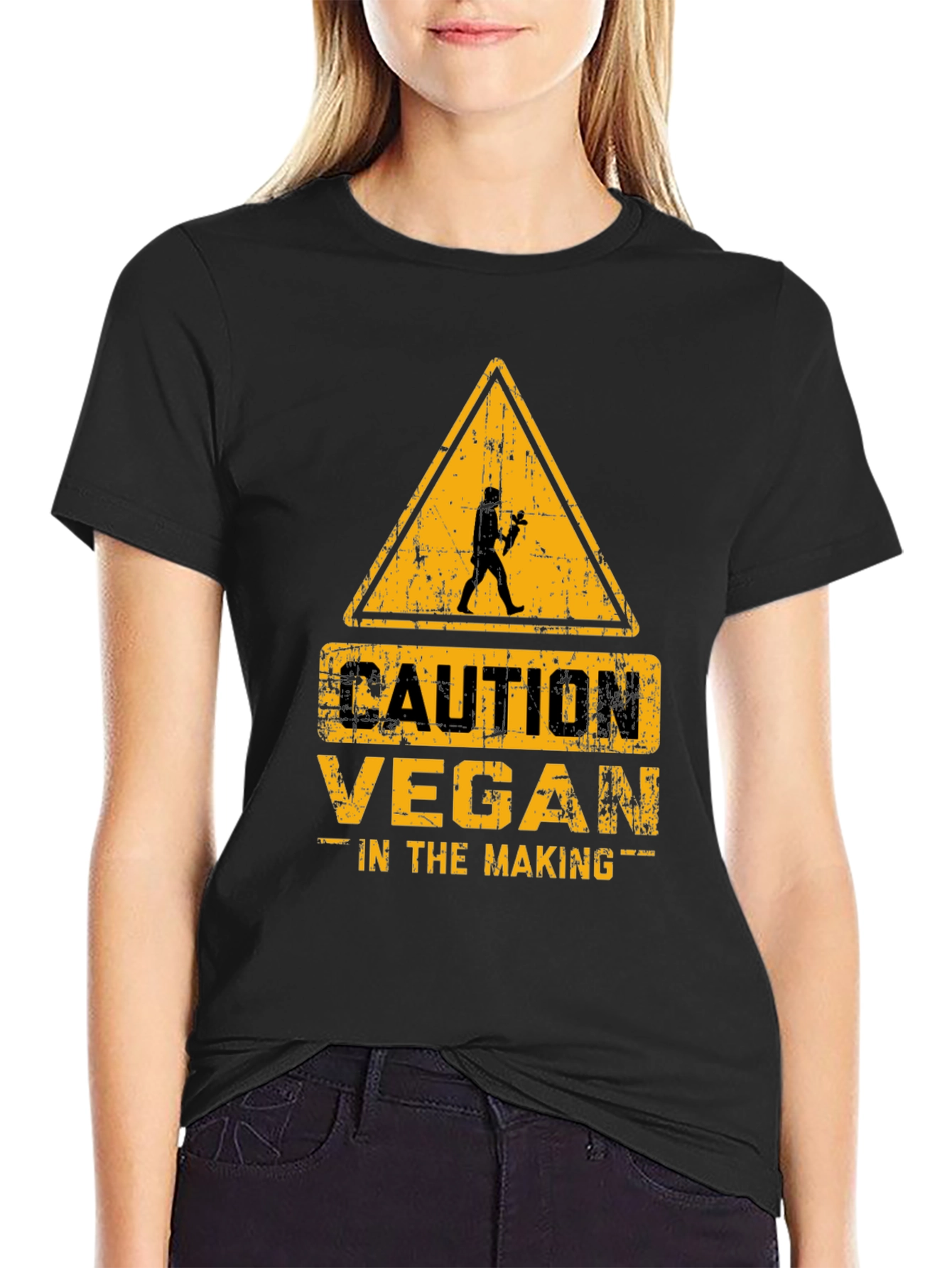 Caution Vegan in the Making - Funny T-Shirt