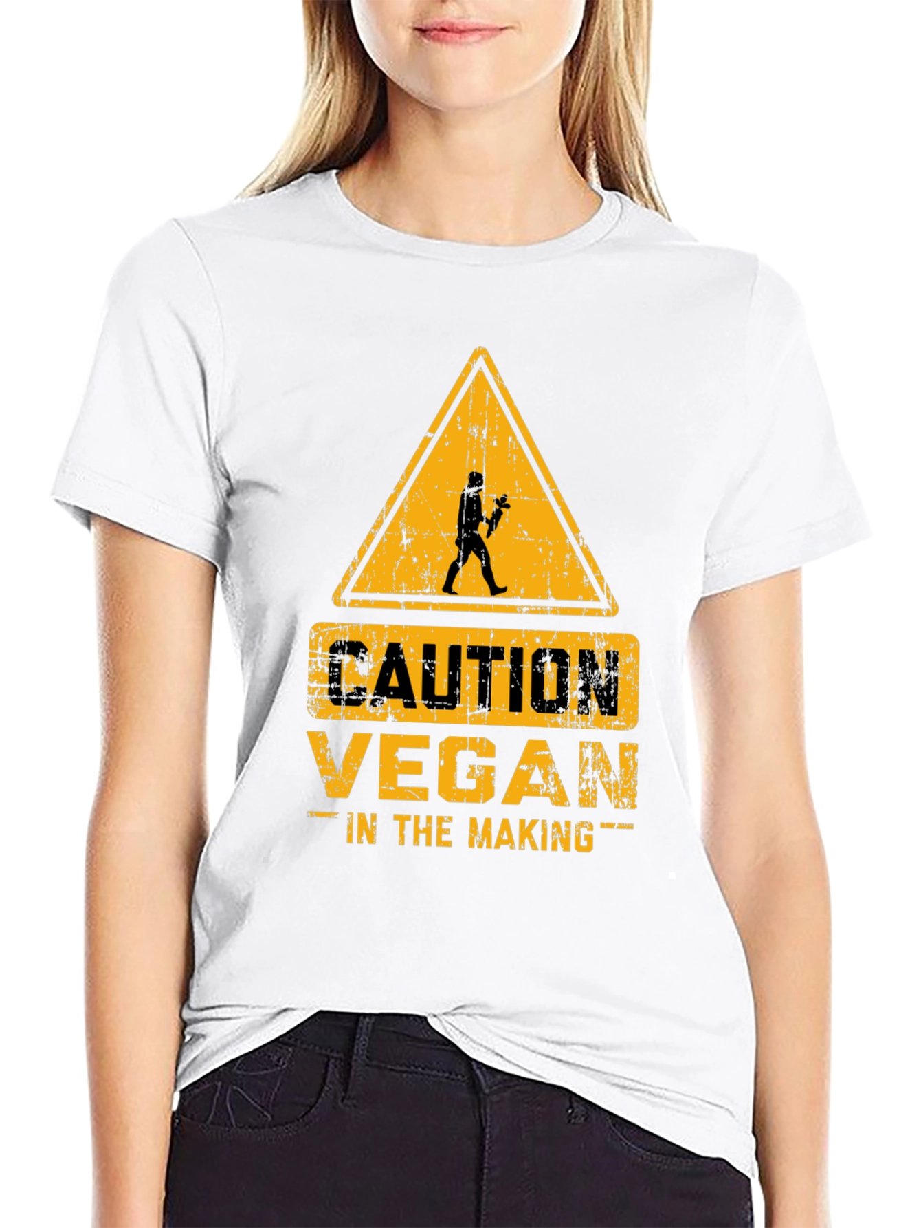 Caution Vegan in the Making - Funny T-Shirt
